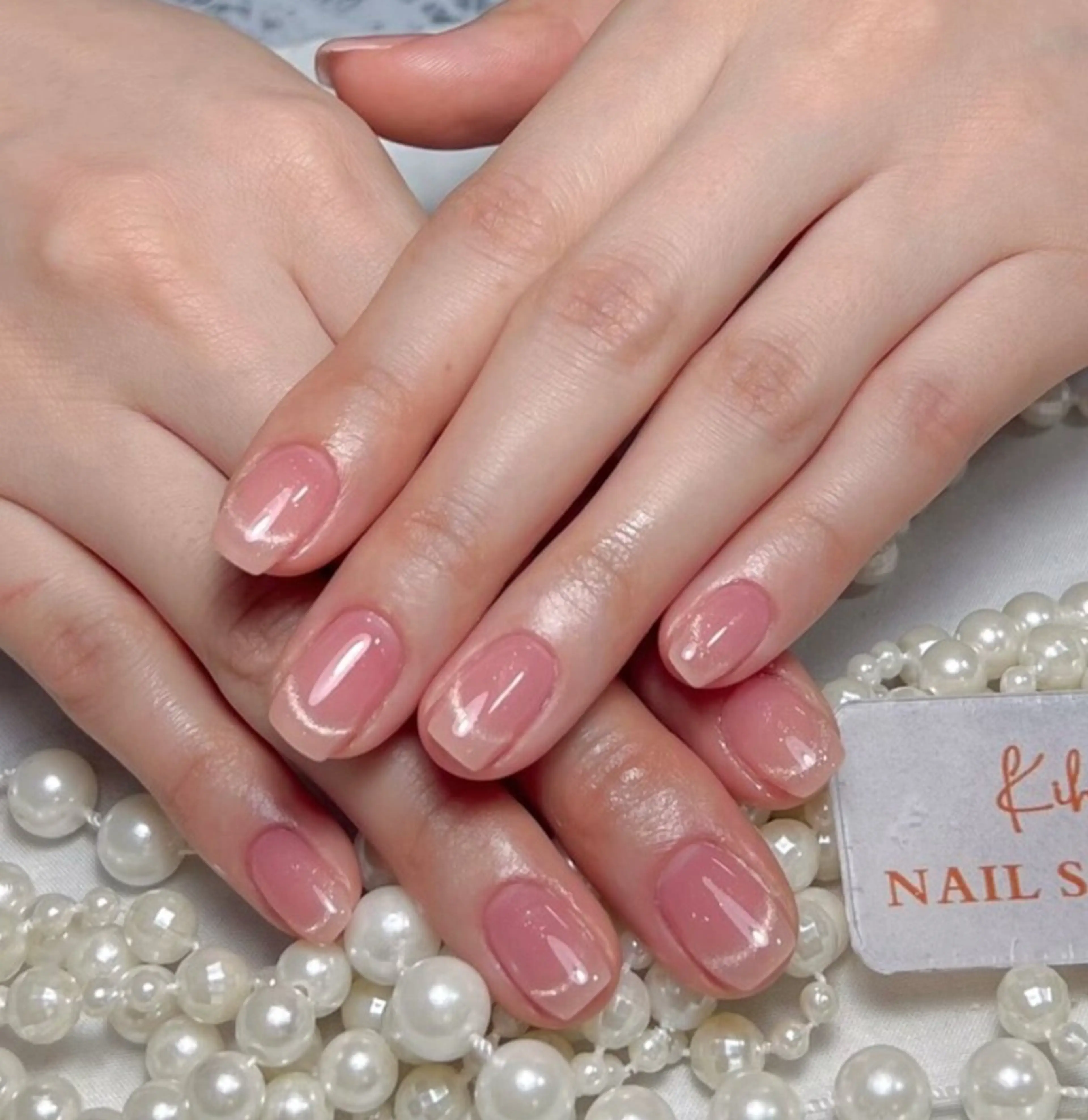 ネイル アートネイル フレンチネイル ジェルネイル グラデーション 韓国ネイル 村中 ハナのネイルデザイン