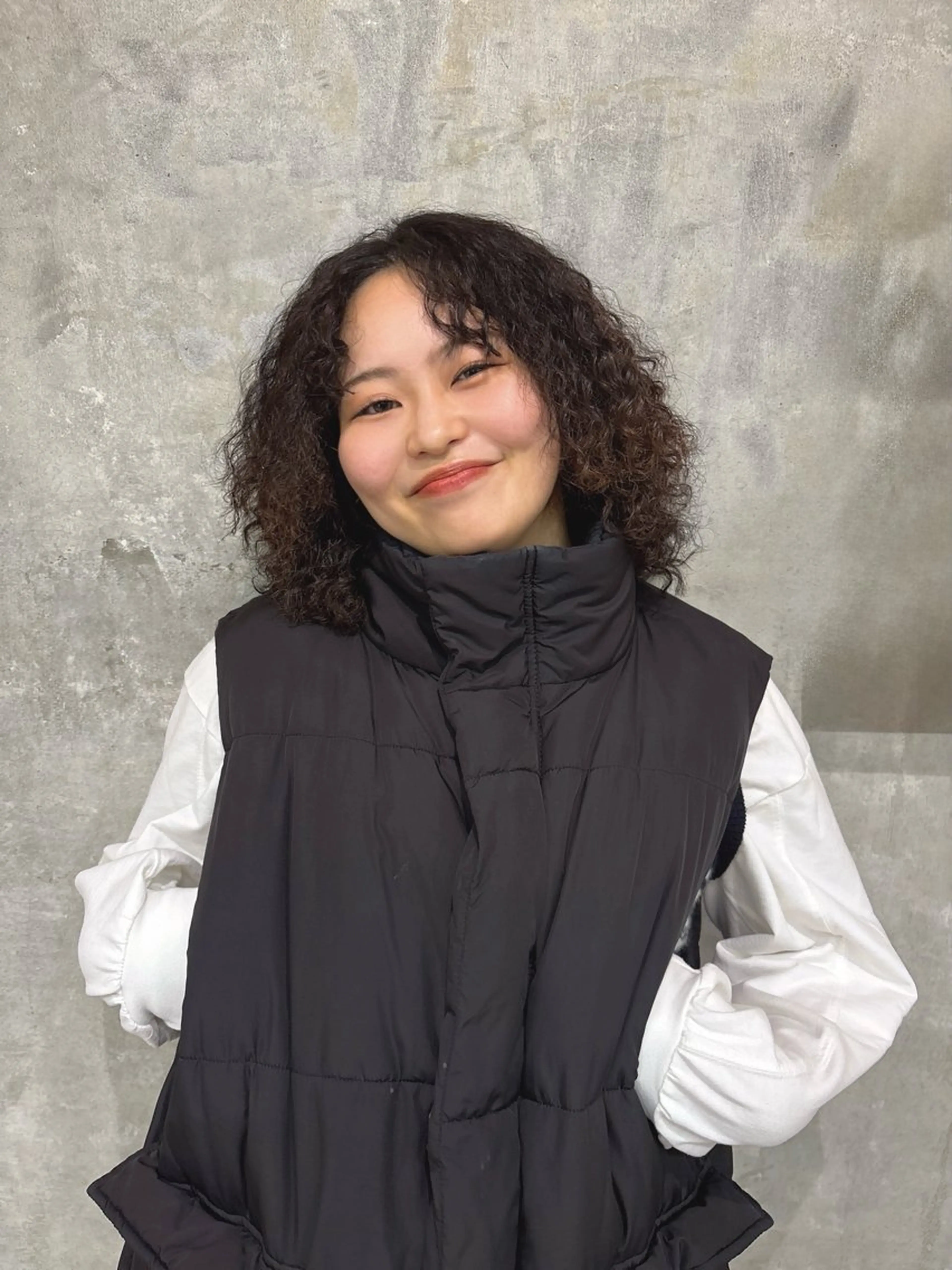 ミディアム カット パーマ ショート・ボブ 🌈chinaのヘアスタイル