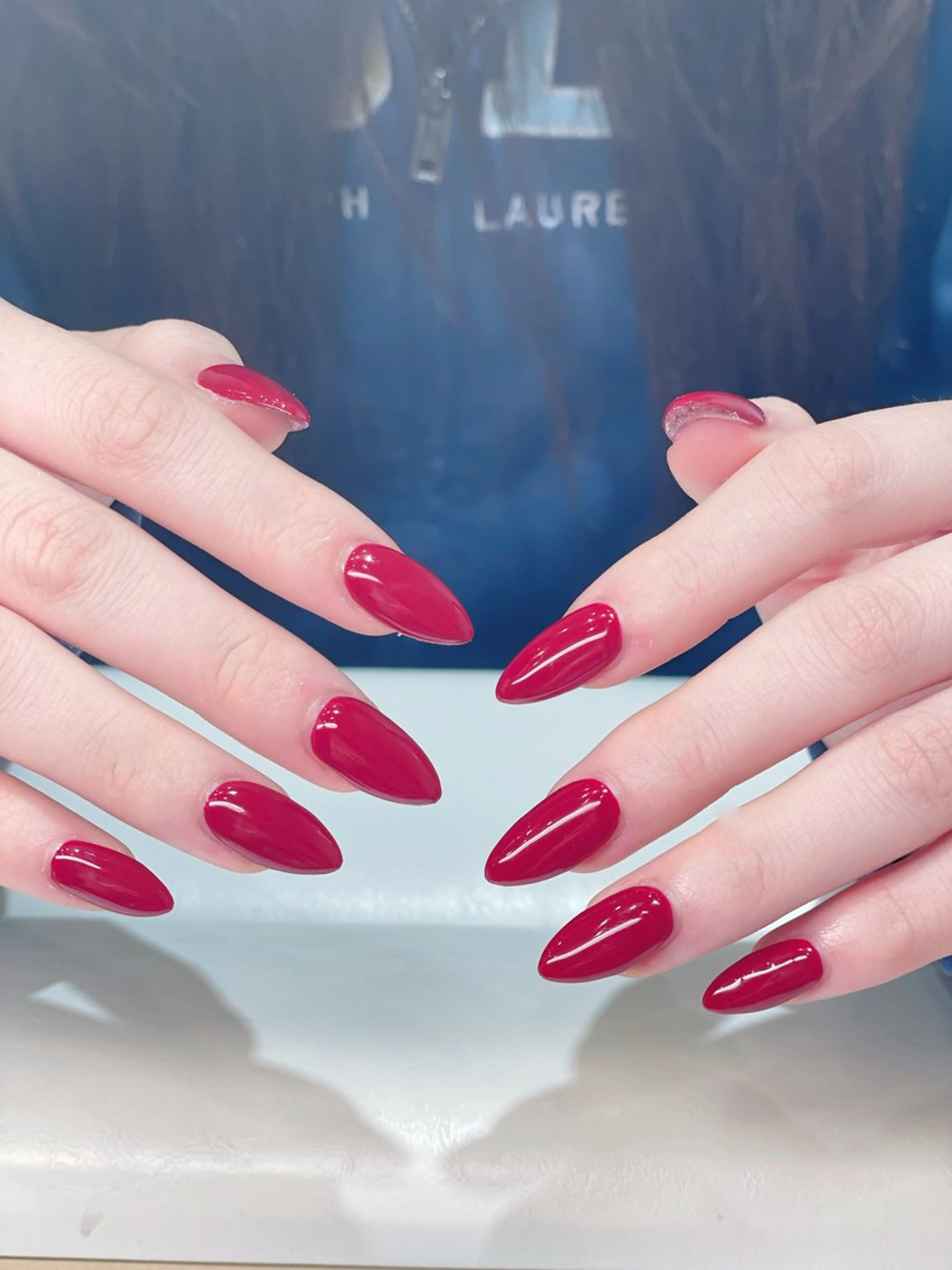 ネイル フットネイル ジェルネイル マグネットネイル 持ち込み ワンカラーネイル MOMO CHIのネイルデザイン