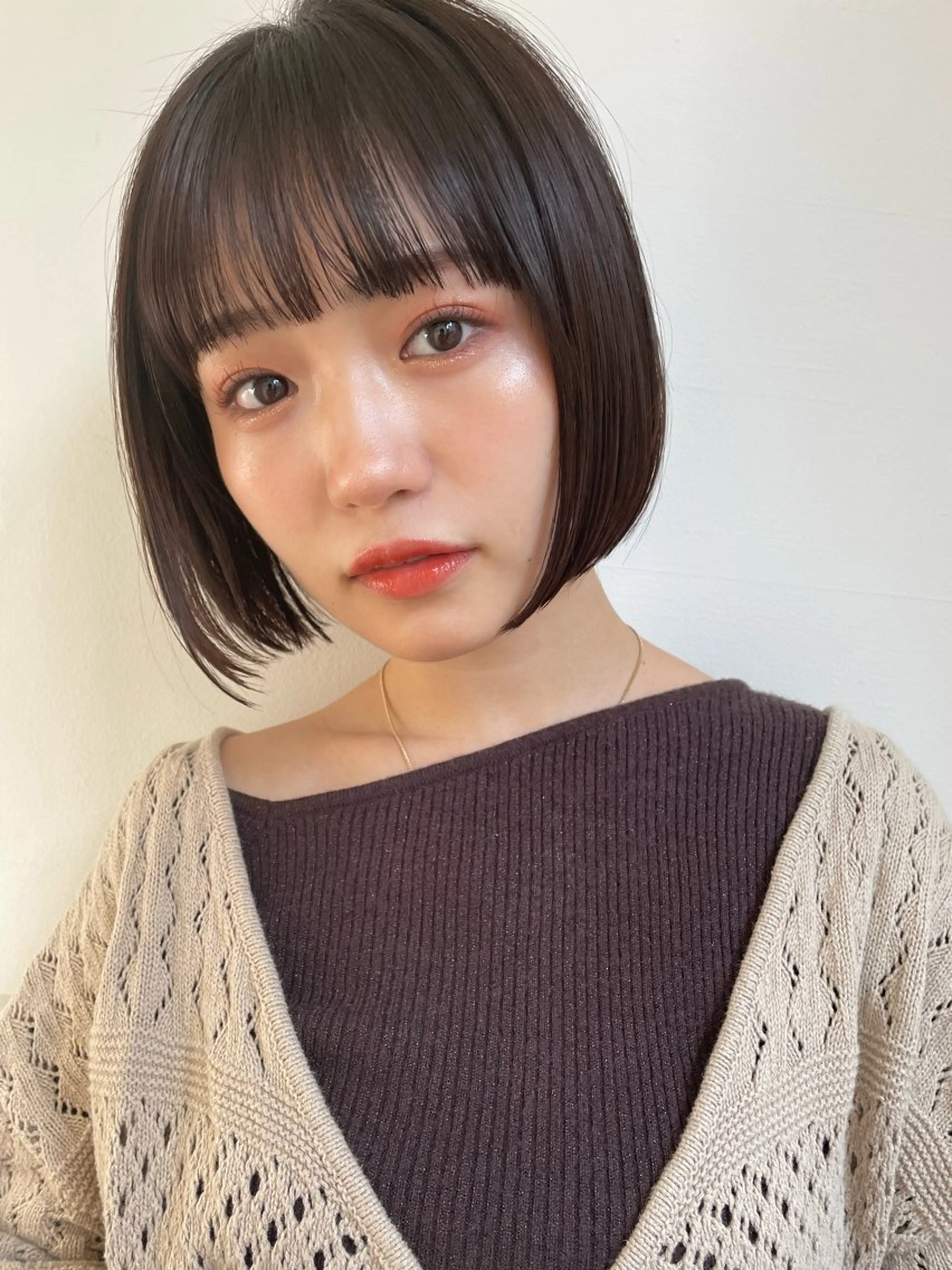 ミディアム カラー ヘアアレンジ hazuki🐈‍⬛ 透明感カラーのヘアスタイル