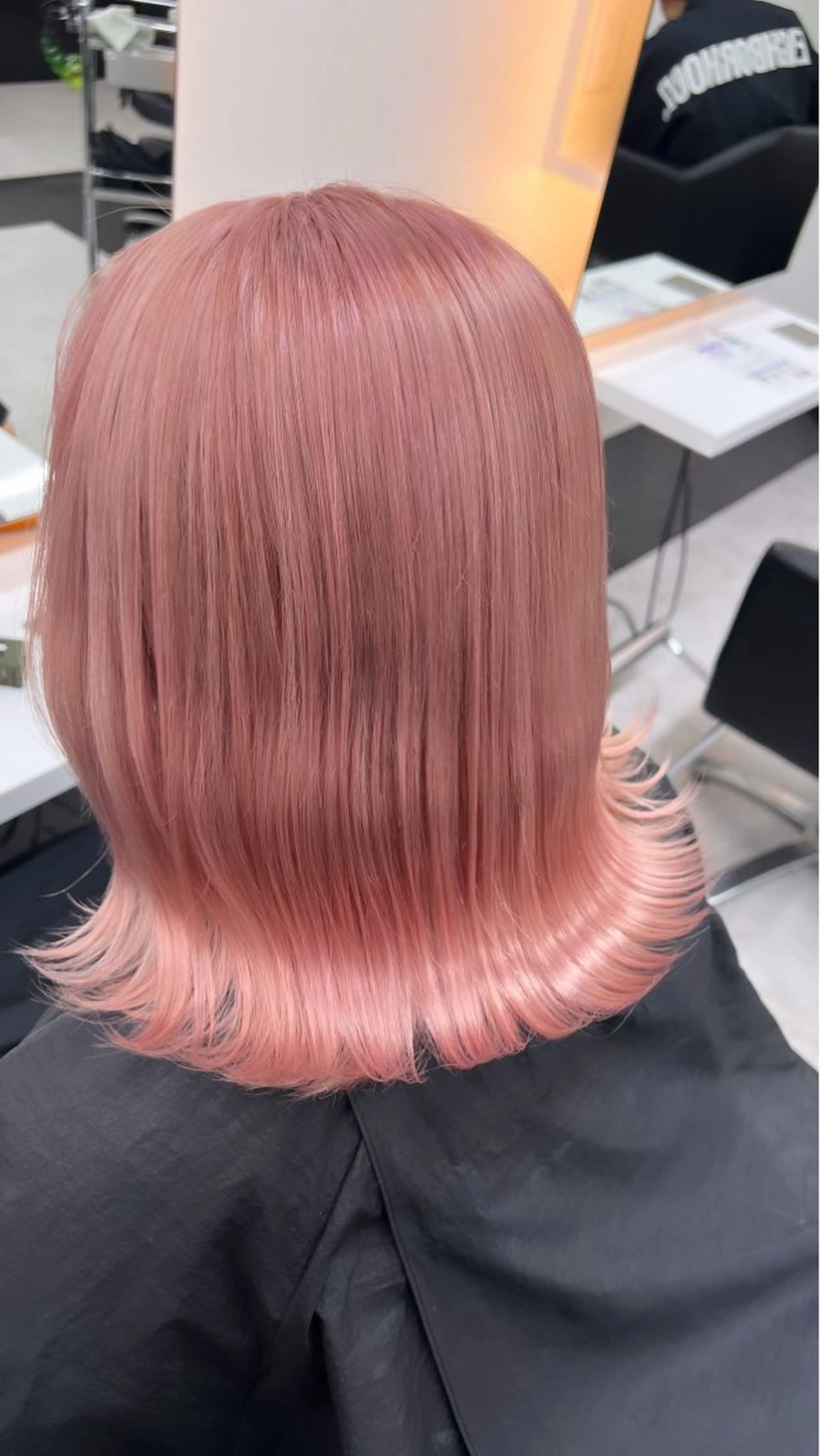 カラー ピンクカラー ALEAP himekaのヘアスタイル