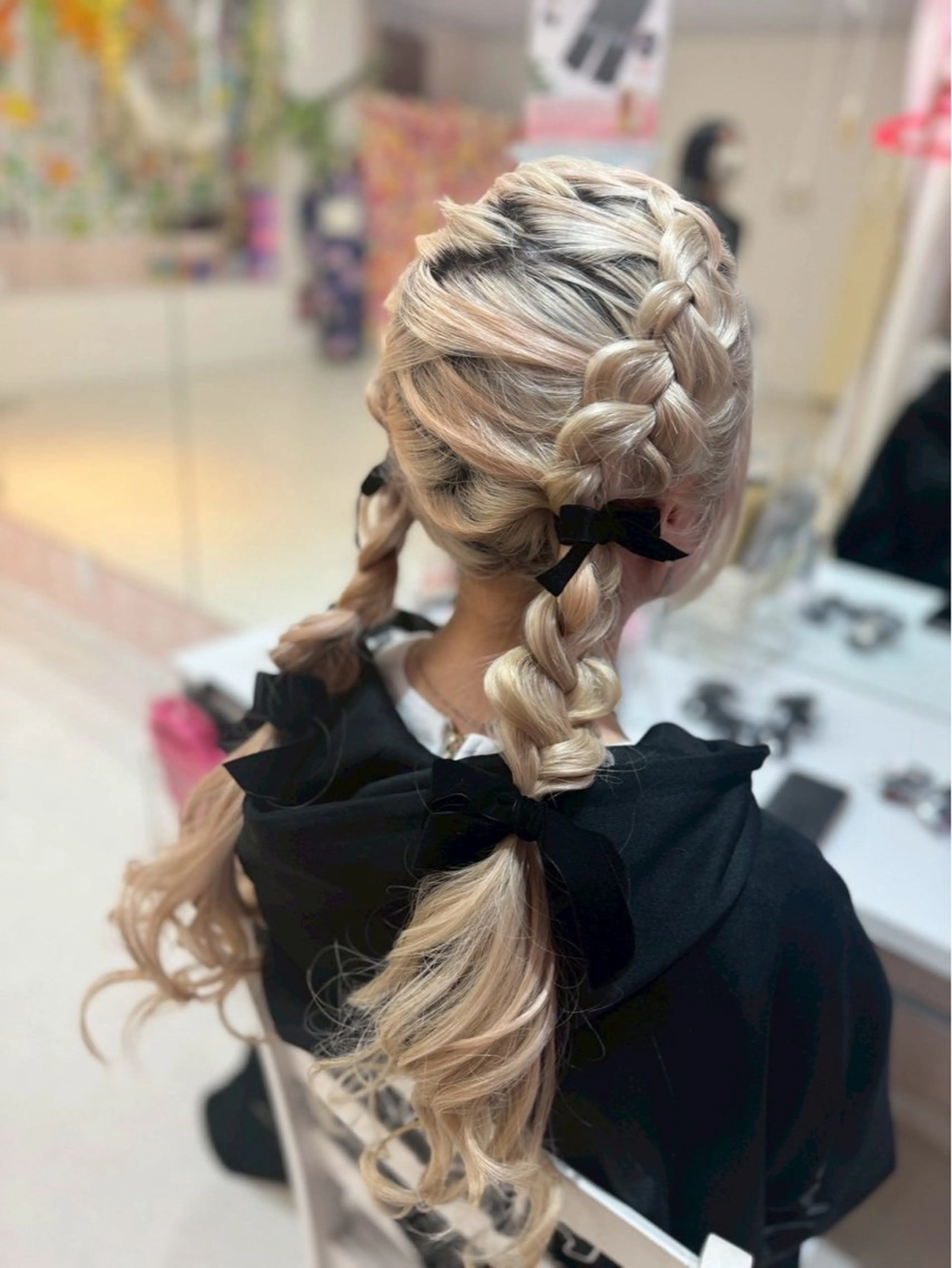 ロング ヘアアレンジ ヘアセット hanaCoco水戸店所属・hanaCoco ハナココのヘアスタイル