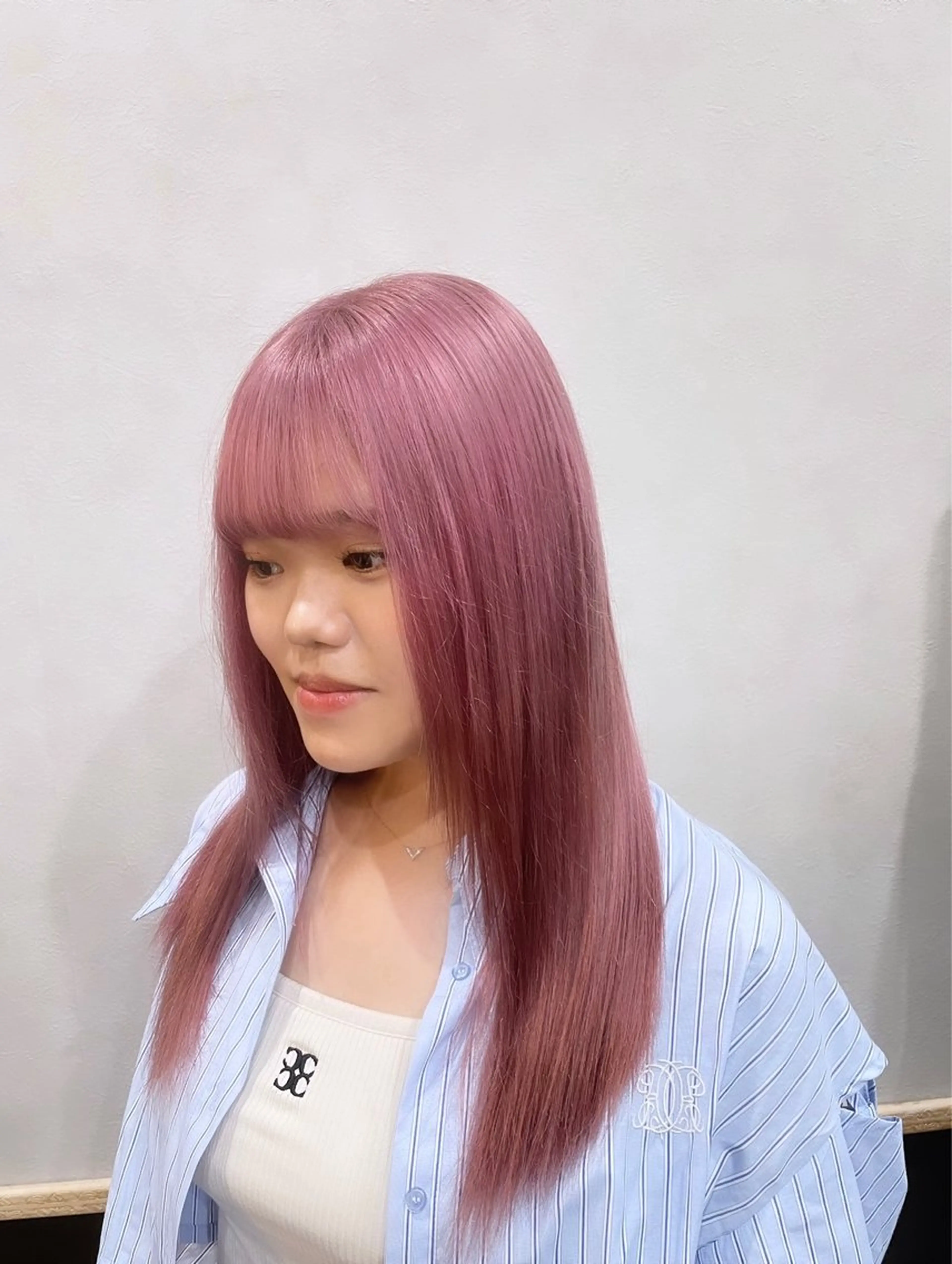 セミロング カラー ヘアカラー Peg.hair所属・柔らかhair🤍 Rinaのヘアスタイル