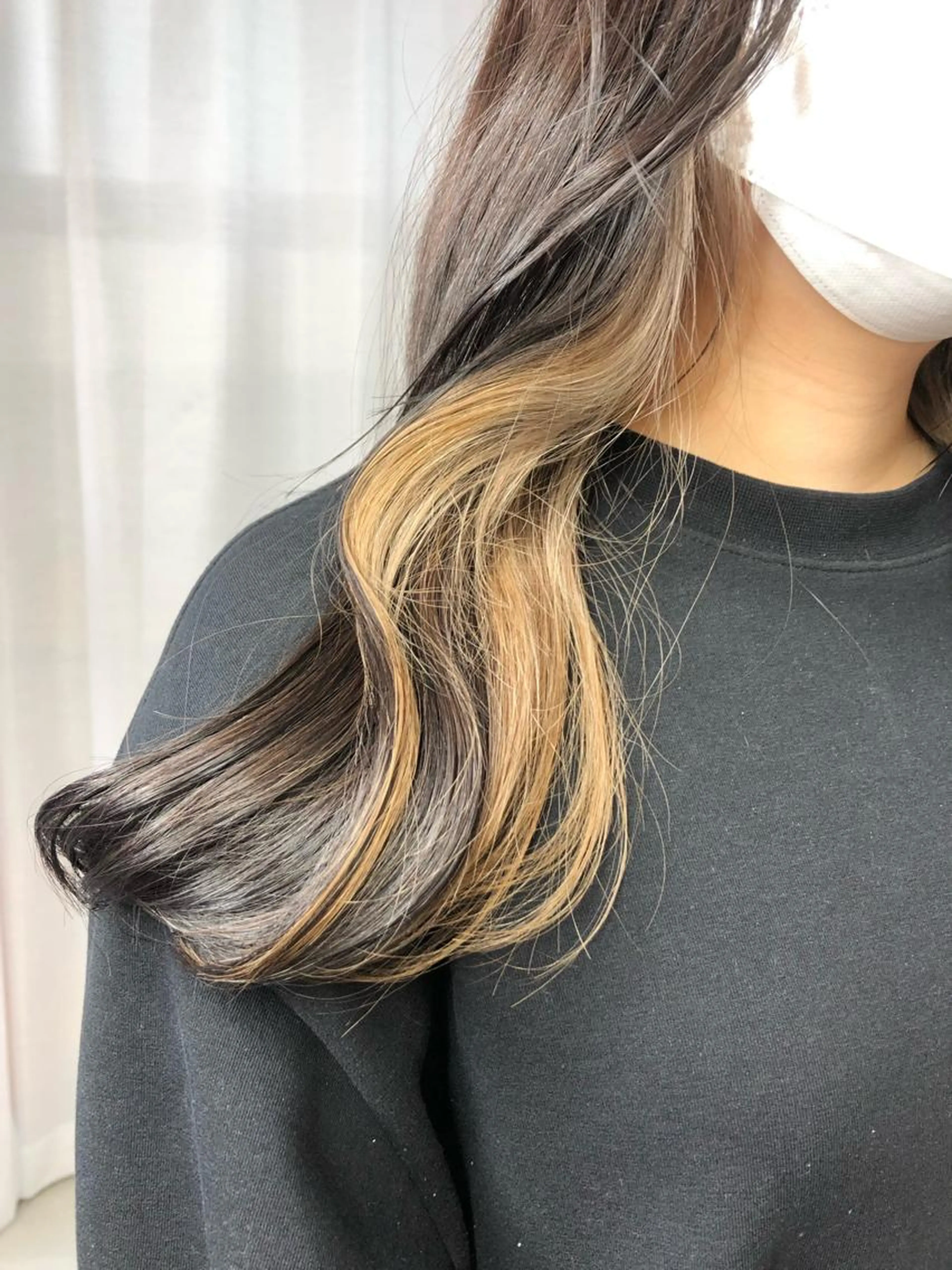 イヤリングカラー🌈＋トリートメントの写真