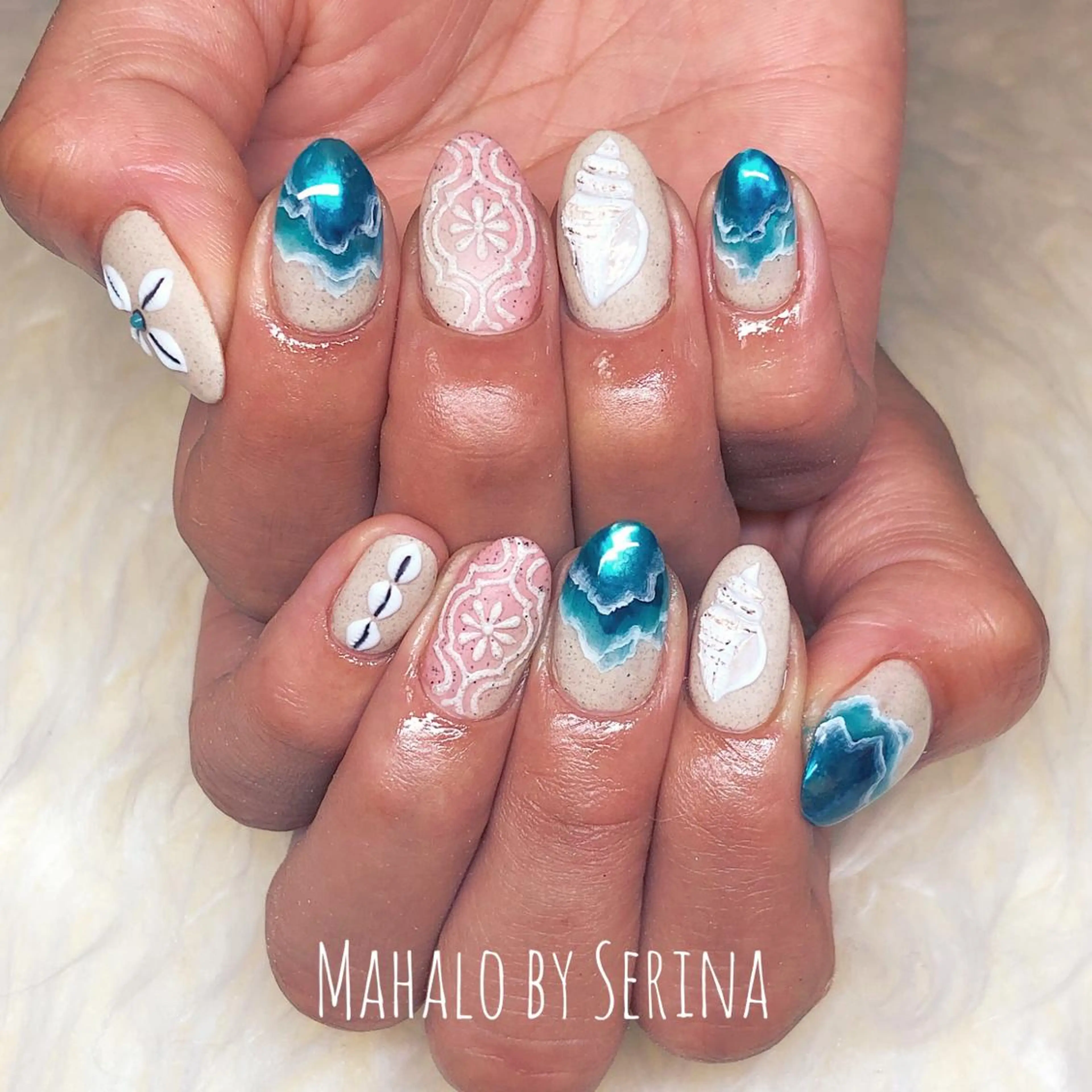 ミディアム カラー ネイル SUNNY BAE. SERINAのネイルデザイン