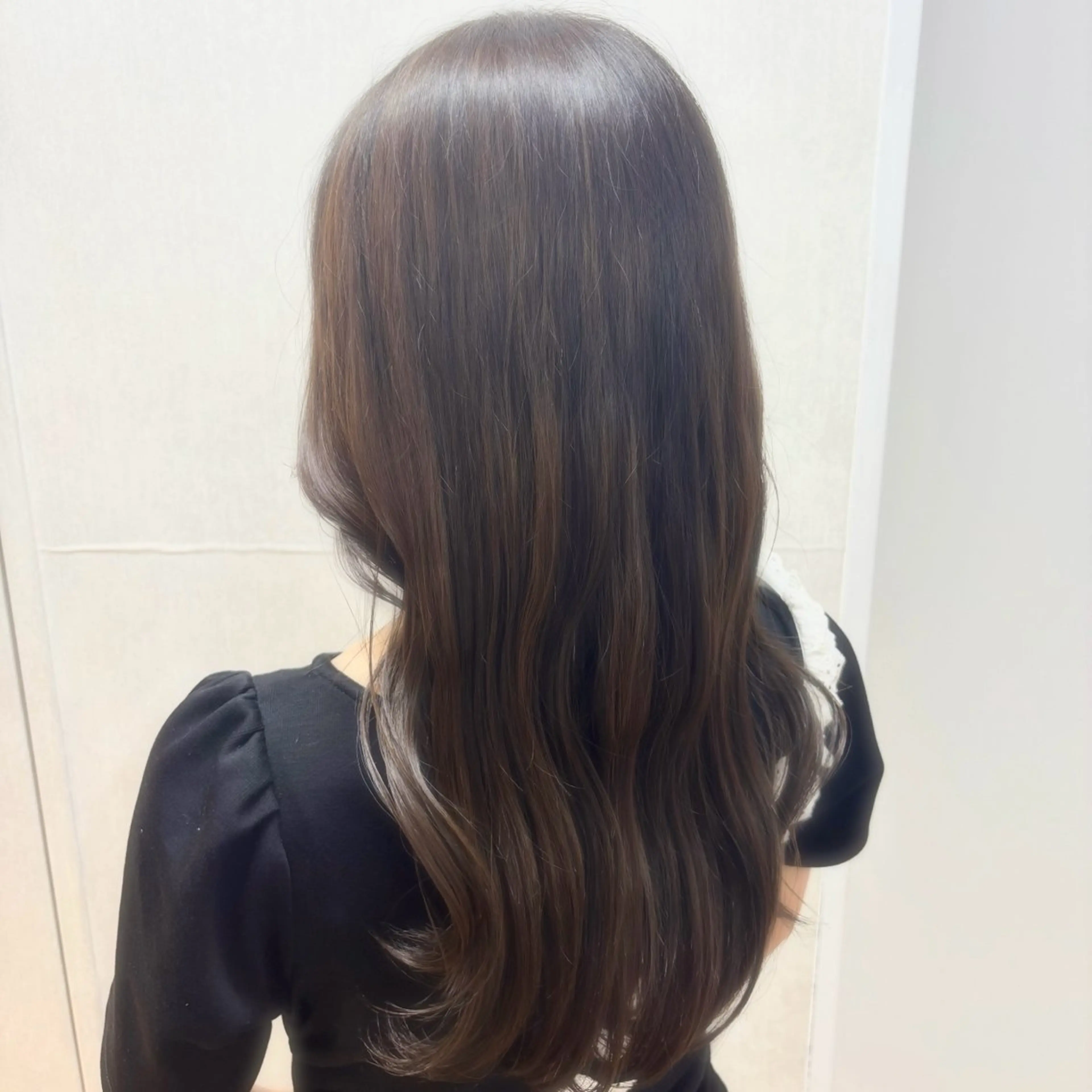 ロング カラー ヘアカラー トリートメント 透明感/ベージュ/ 顔周り/yuna.のヘアスタイル