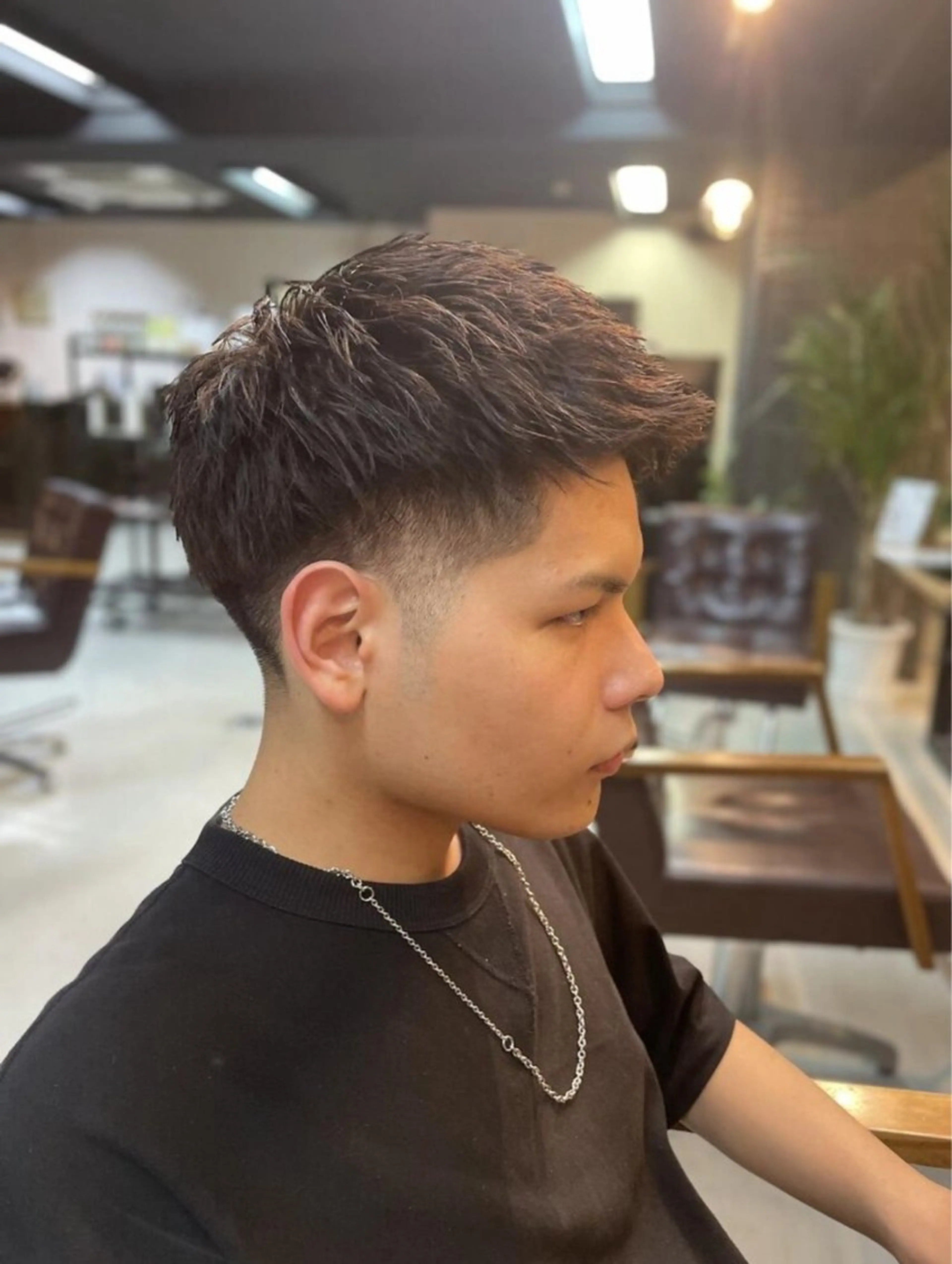 ショート パーマ メンズ メンズパーマ ショートヘア growth天神店所属・TENSEI @デビューしましたのヘアスタイル