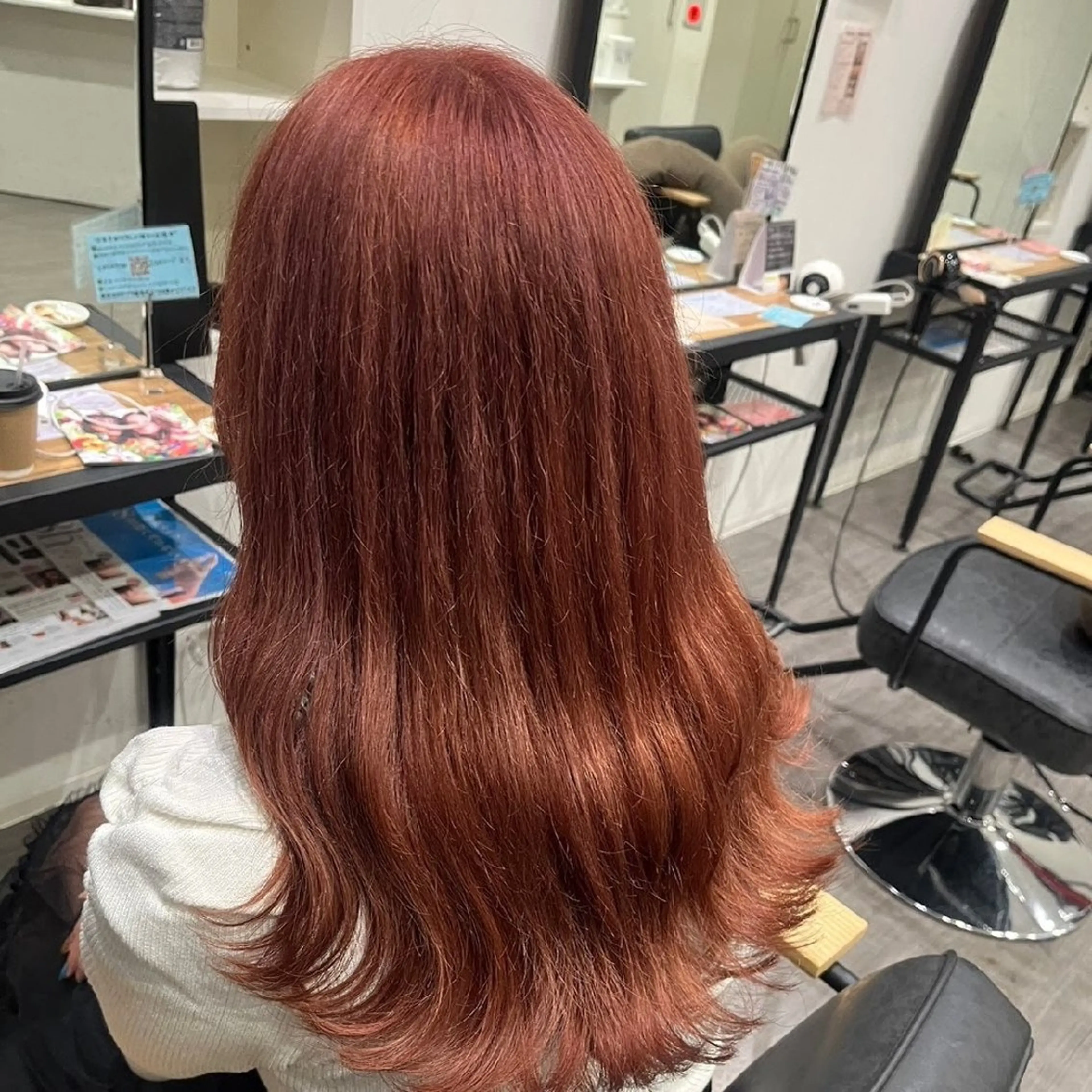 カラー ヘアカラー 暖色🍎透明感カラー 🩵小林かりんのヘアスタイル