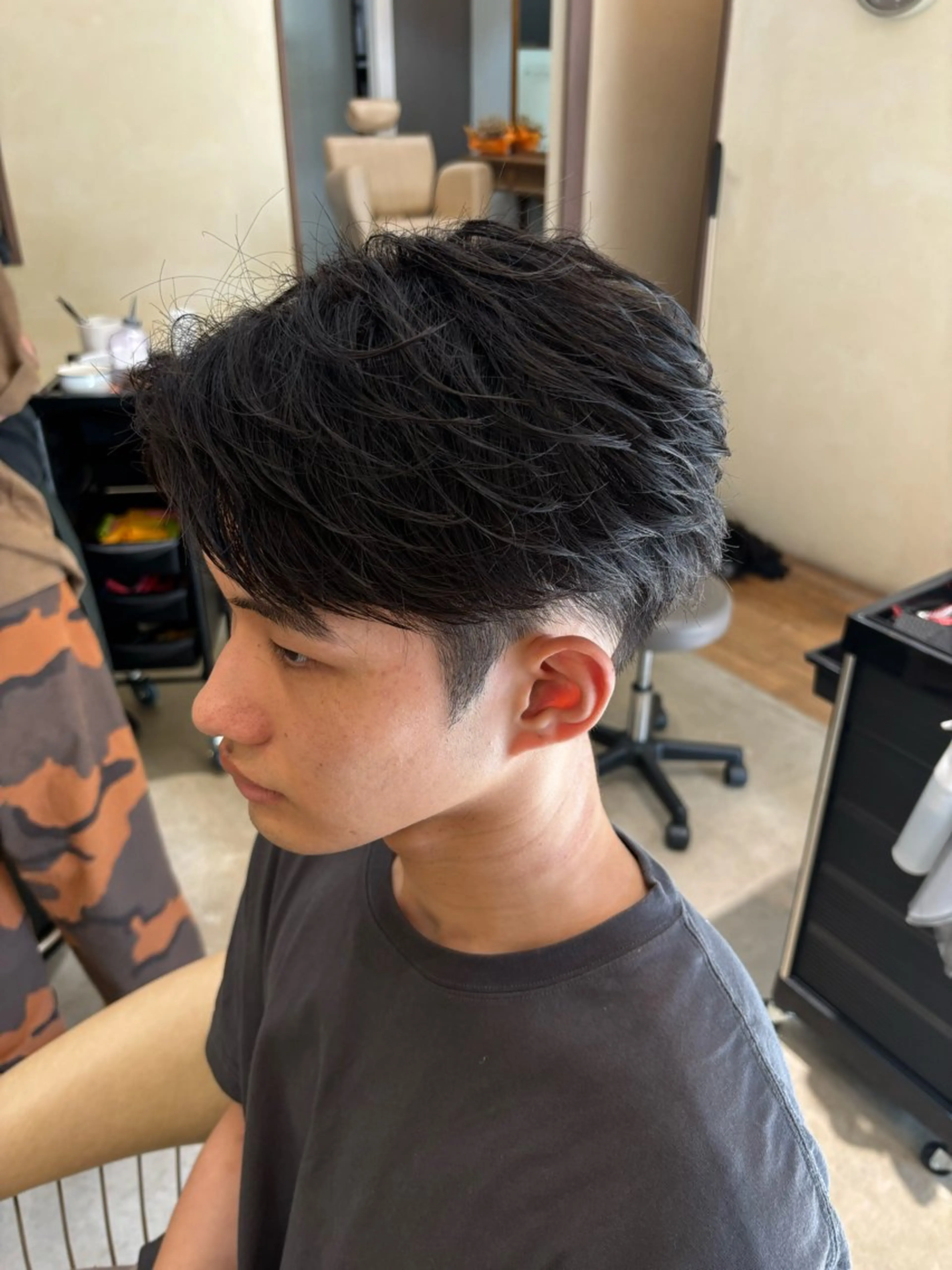 ショート メンズ カット パーマ 鹿児島 TSUBASAのヘアスタイル