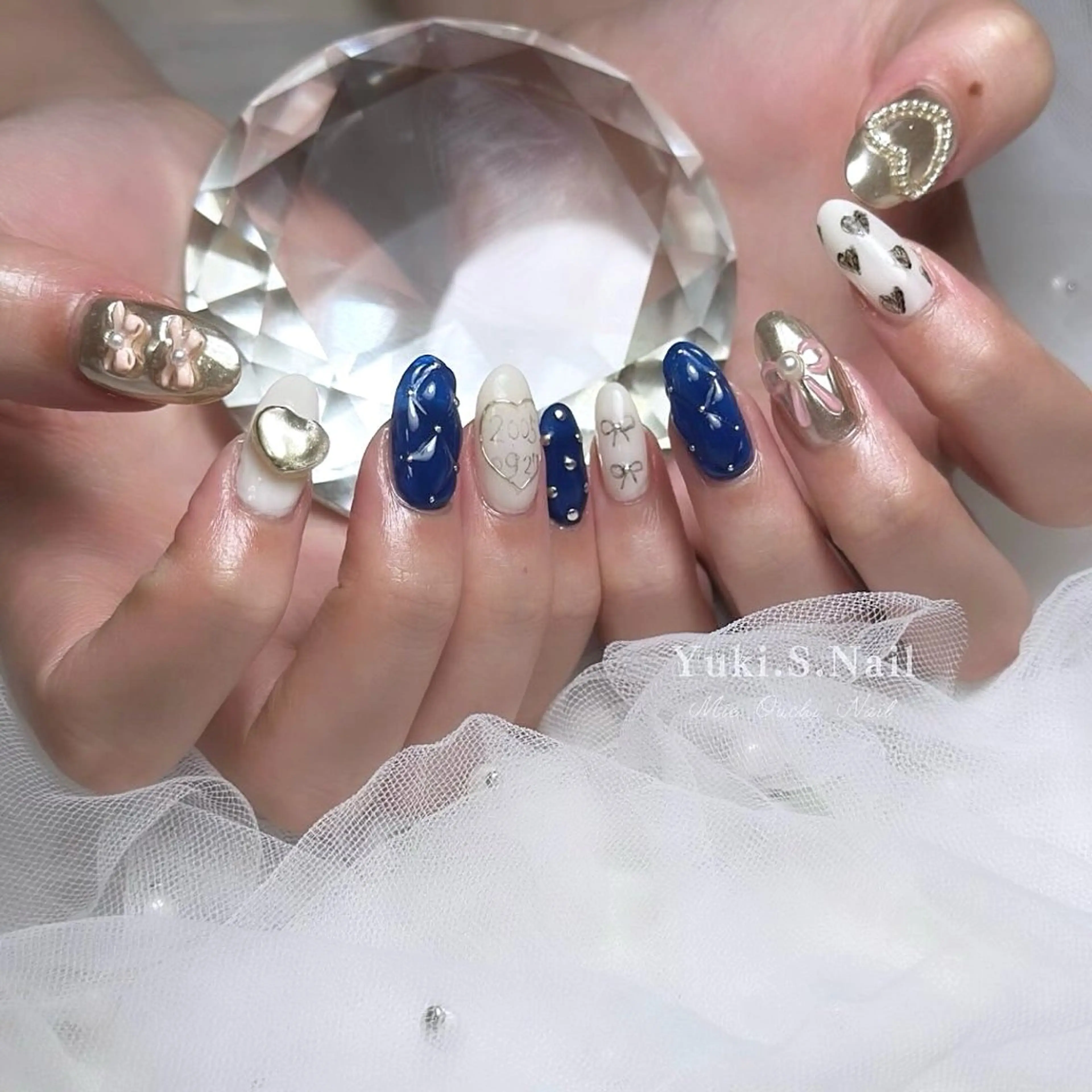 ロング ハンドネイル Yuki S.Nailのネイルデザイン