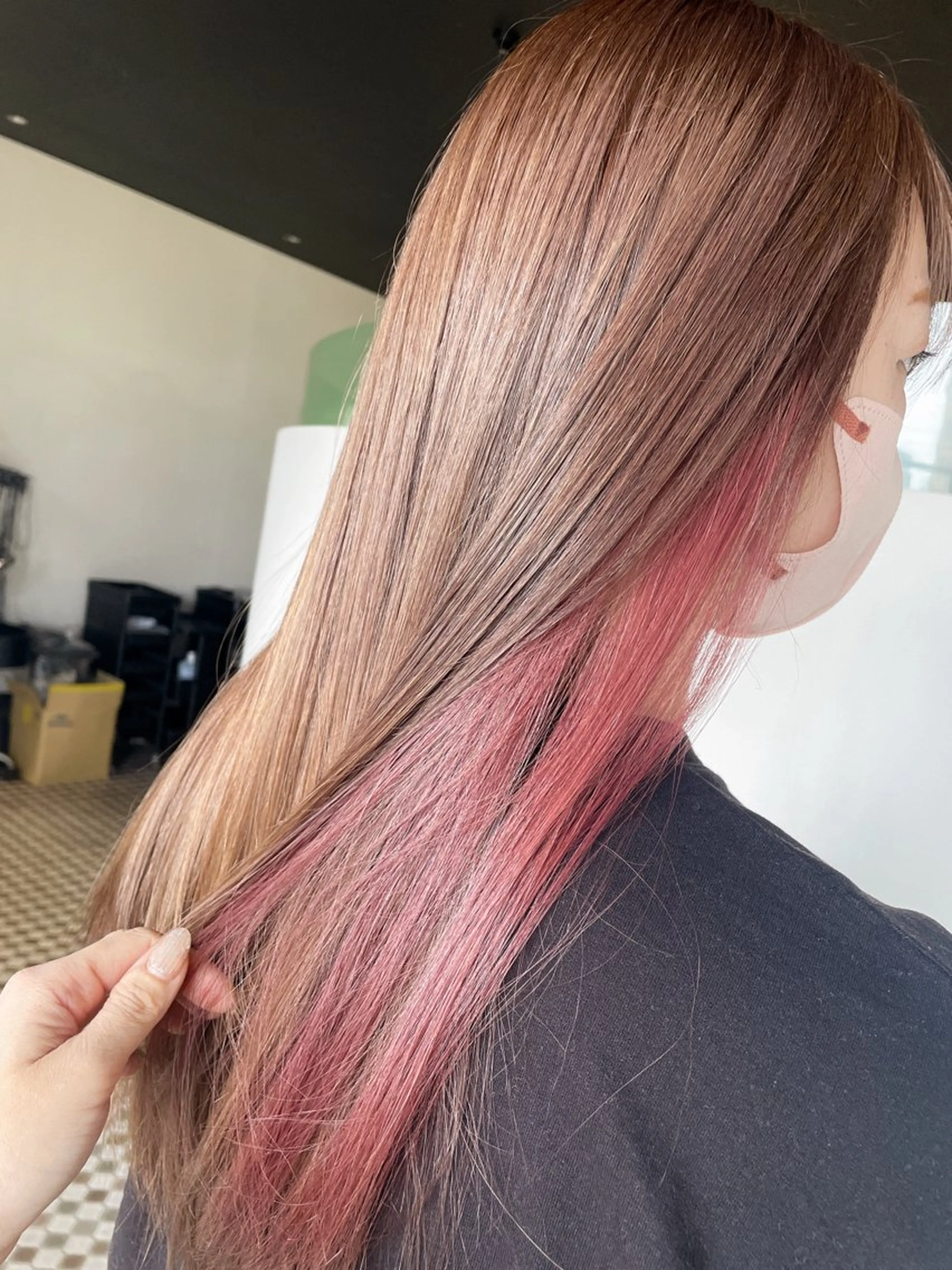 ロング カラー ヘアカラー トリートメント freedom  下中野店所属・🫧🕊️かたやま さきこ🕊️🫧のヘアスタイル