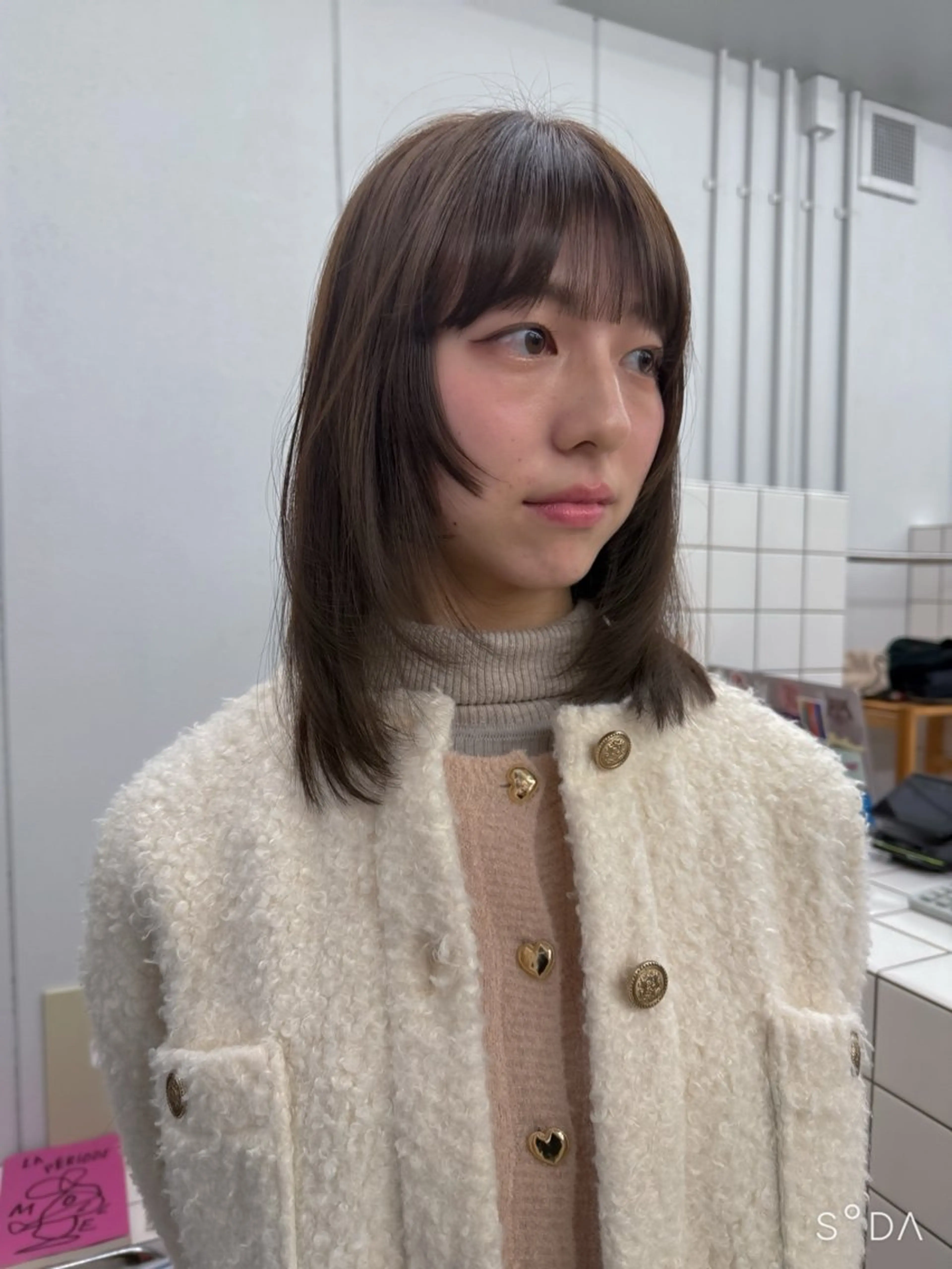 ミディアム カット ヘアカラー 関 京磨のヘアスタイル