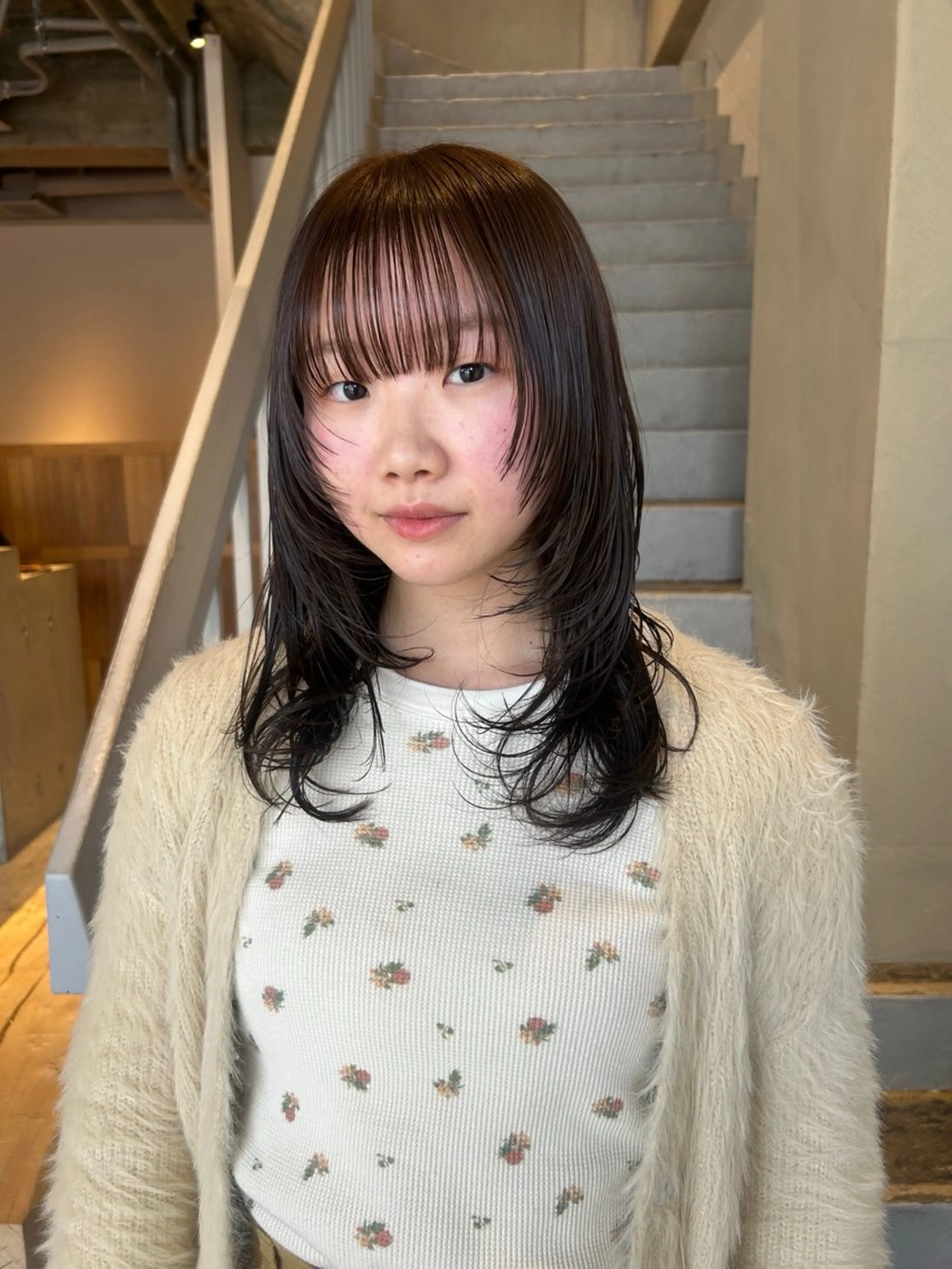 セミロング カラー ヘアカラー トリートメント 🗽デザインカラー/ パーマ/MIRU🗽のヘアスタイル