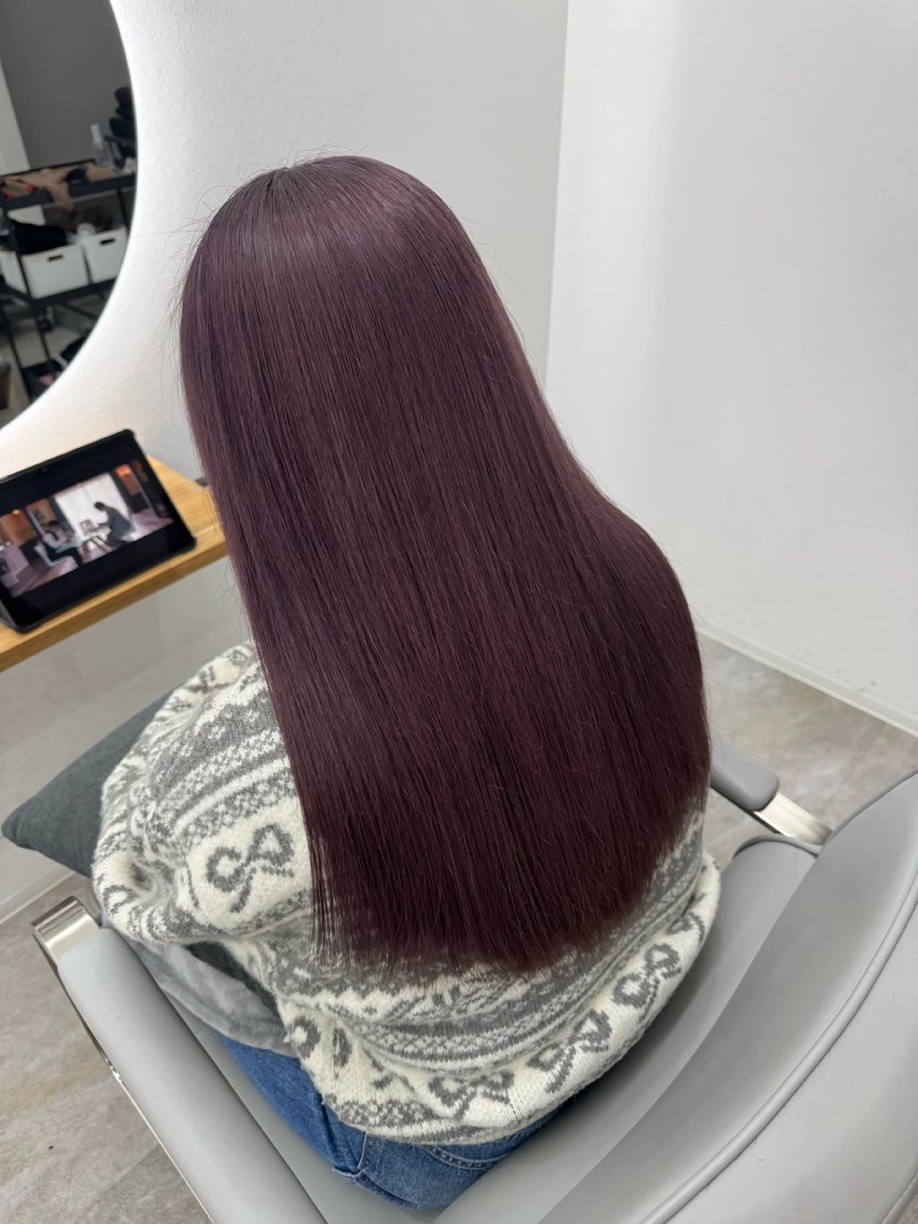 ロング レイヤーカット ベージュ/KANAのヘアスタイル