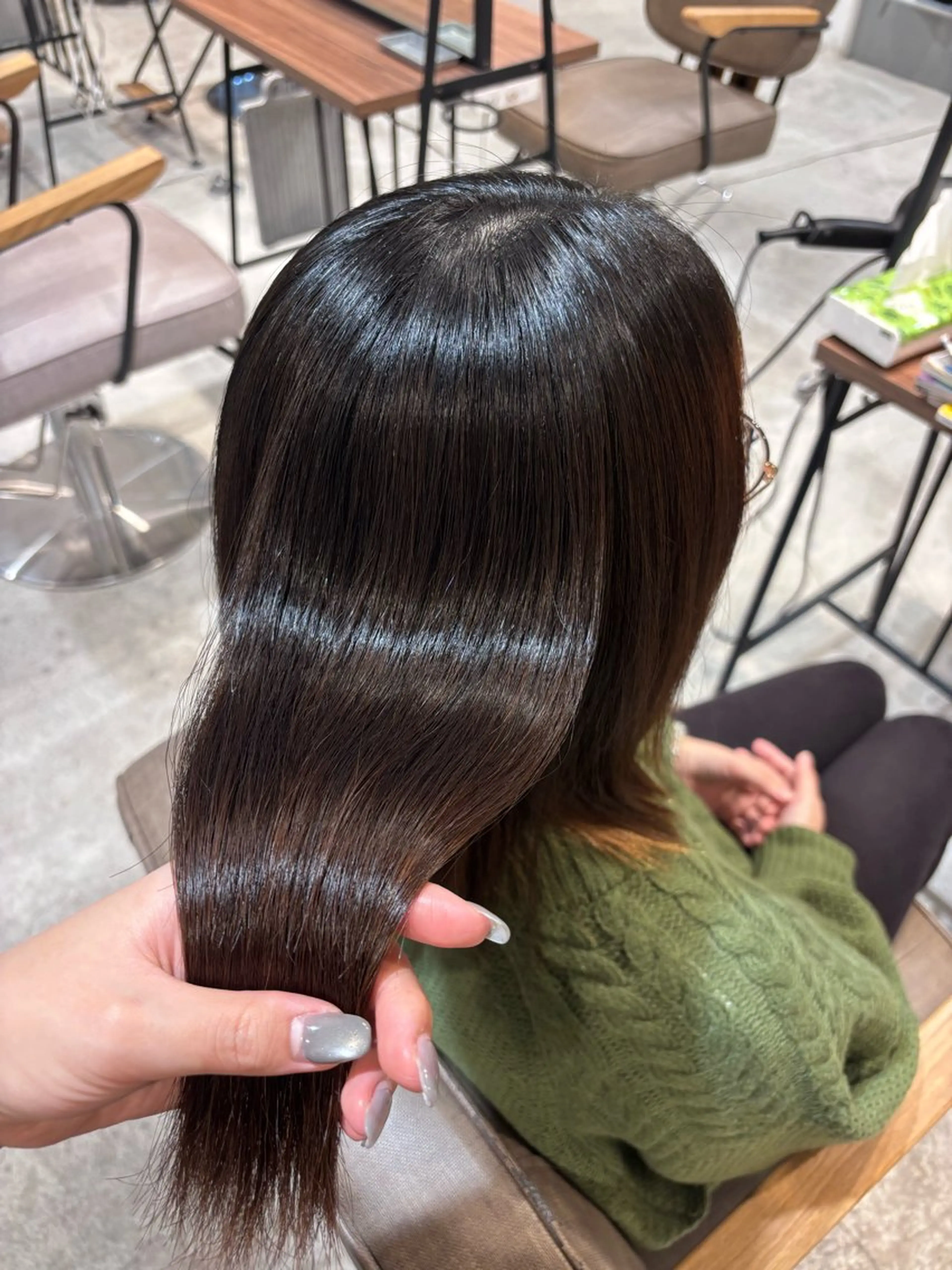 ミディアム か ののヘアスタイル