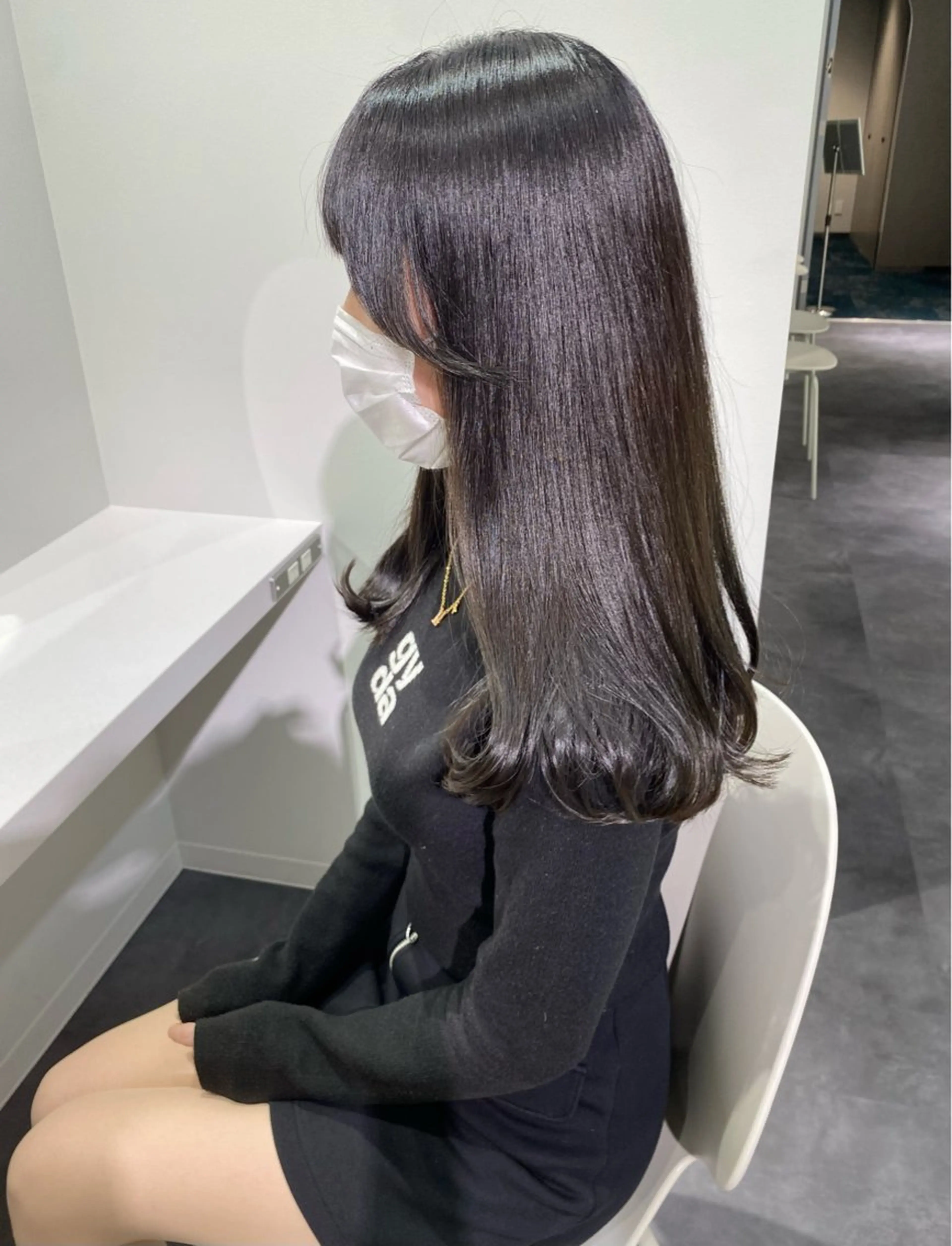 ミディアム カラー 髪質改善水素TR× レイヤーカット/熊澤のヘアスタイル