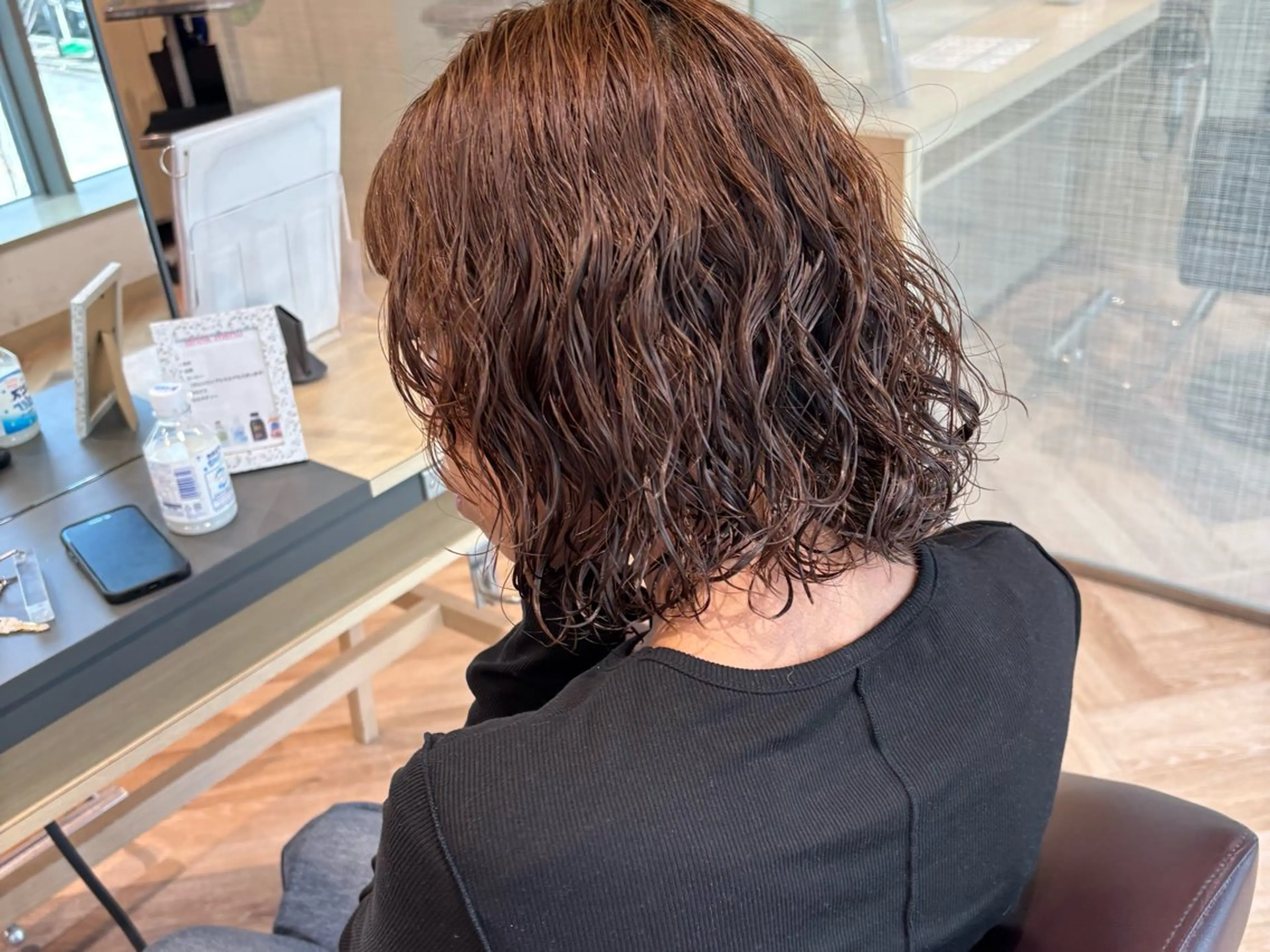 ショート パーマ ボブ カット パーマ ゆい/パーマ/レイヤ ー/似合わせカラーのヘアスタイル