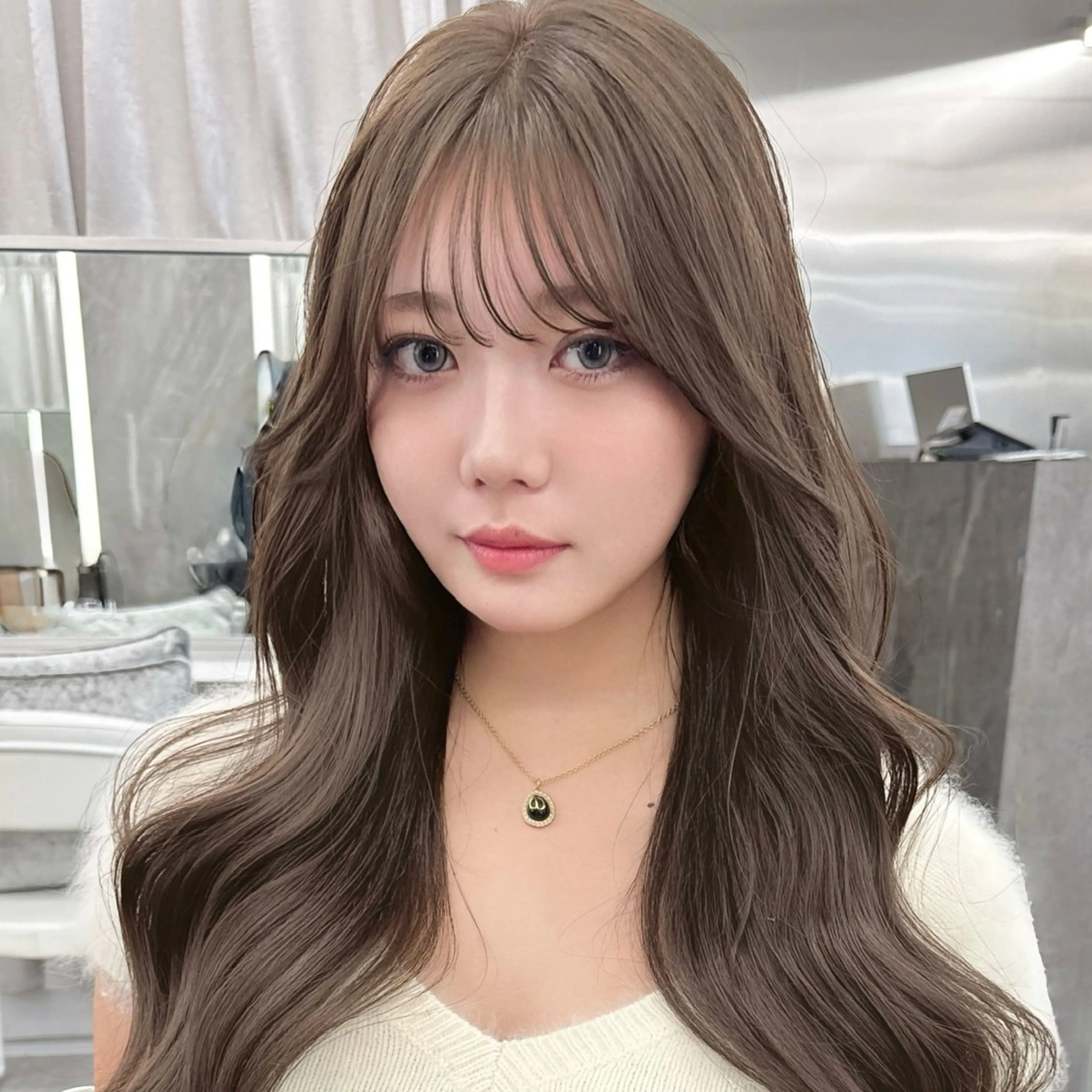 ロング 韓国顔まわり/前髪 /レイヤー/いつきのヘアスタイル