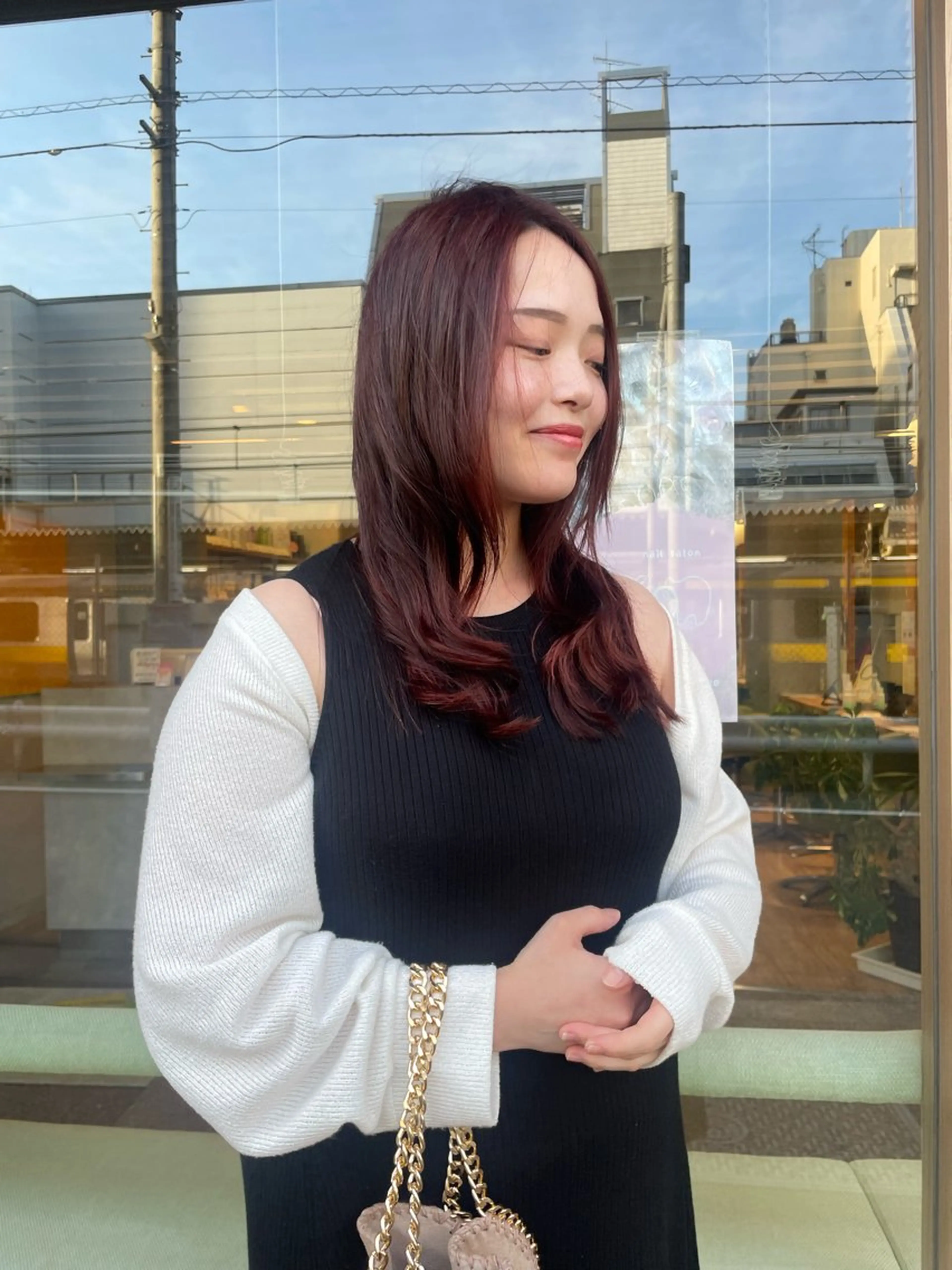 ロング カラー レッドカラー 髪質改善/Bloss om🌷高橋沙衣のヘアスタイル