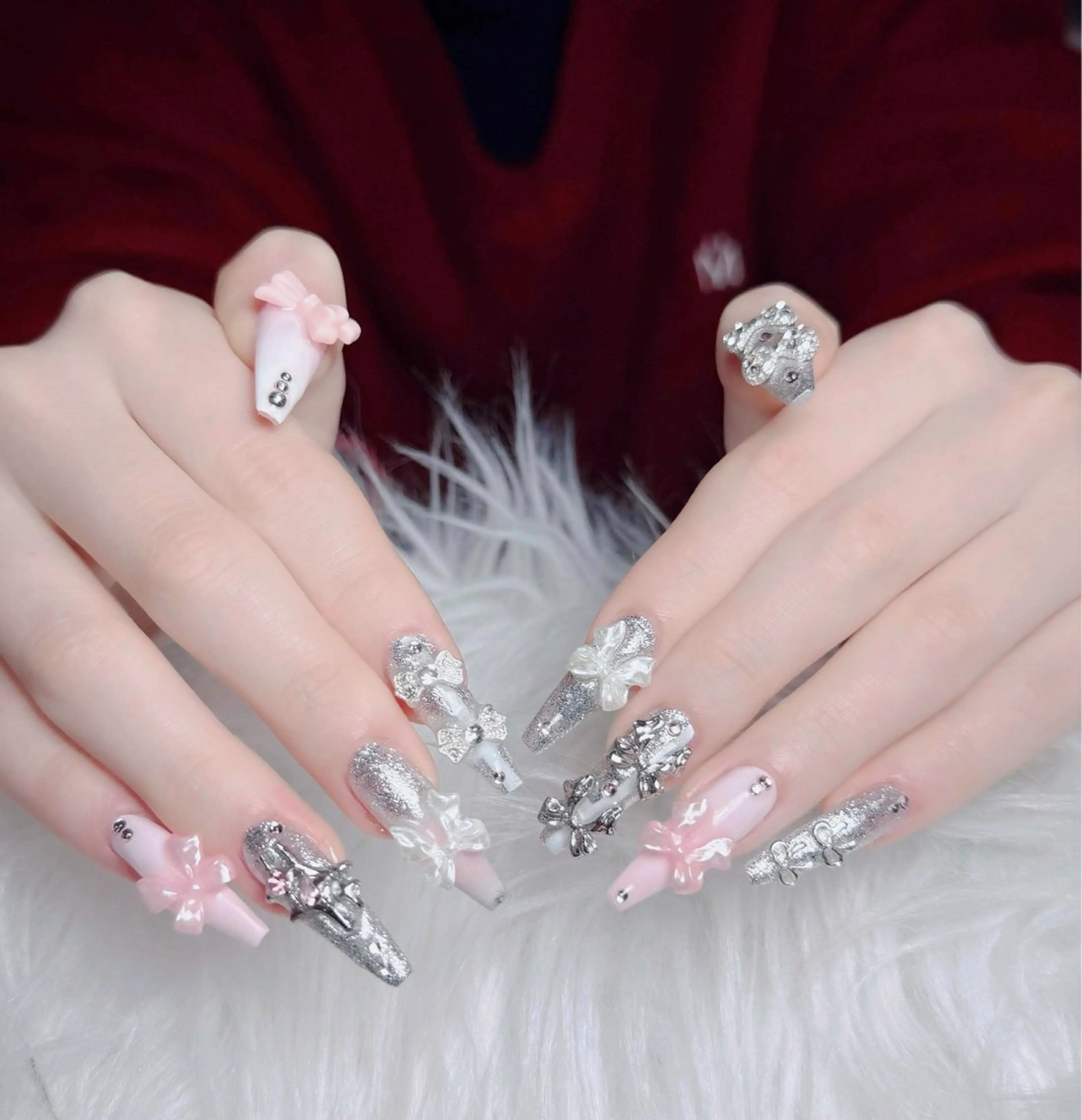ネイル アートネイル フレンチネイル ジェルネイル 韓国ネイル マグネットネイル ハンドネイル Lenie Nailsのネイルデザイン