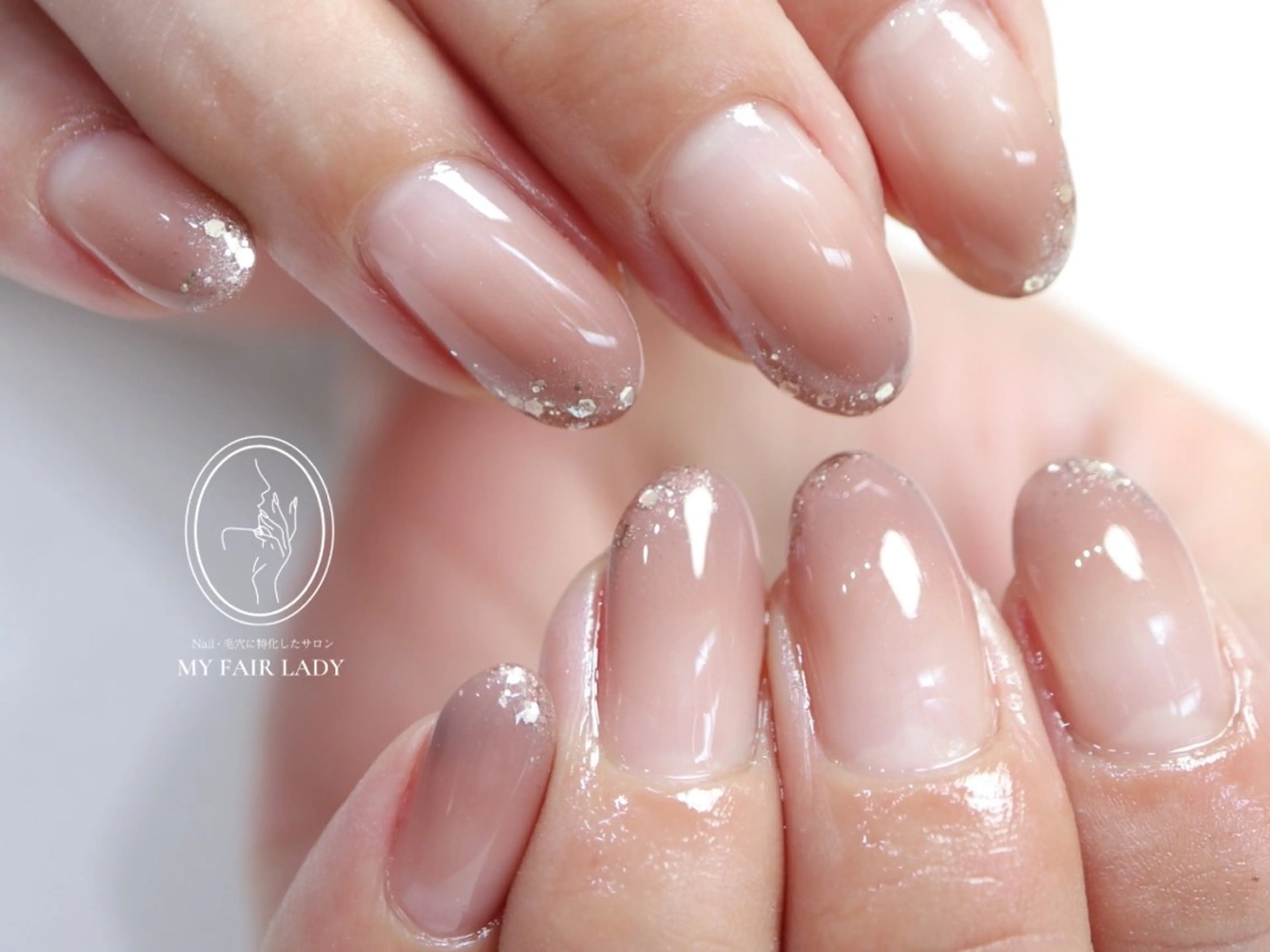 (オフ込み)美フォルム*【うる艶マグネット/フラッシュ/チーク/フレンチ/ガラスフレンチ/ミラー】コースの写真