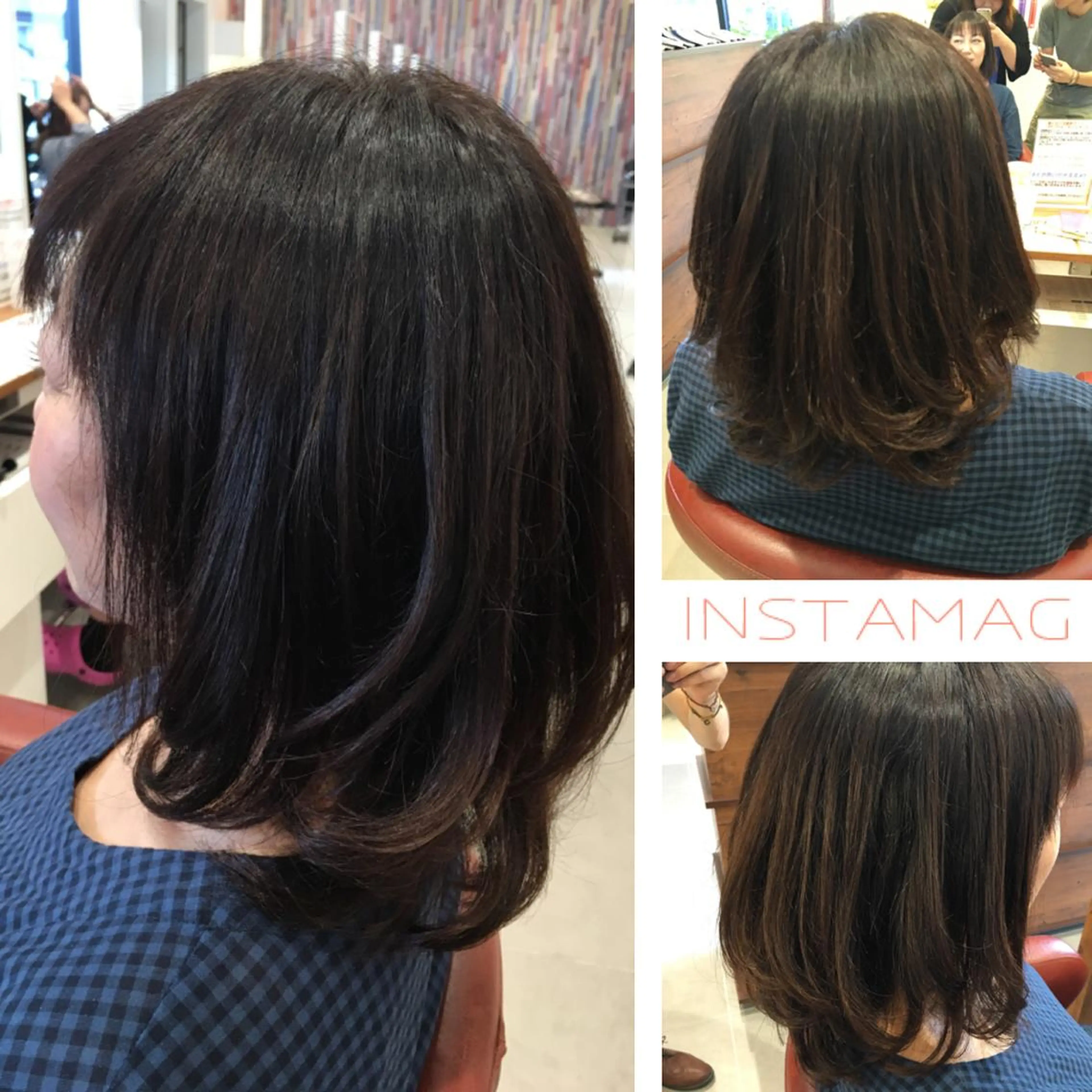 ショート ミディアム セミロング ロング カラー パーマ ヘアアレンジ メンズ キッズ ネイル マツエク・マツパ ミディアムネイル ひがし さゆりのヘアスタイル