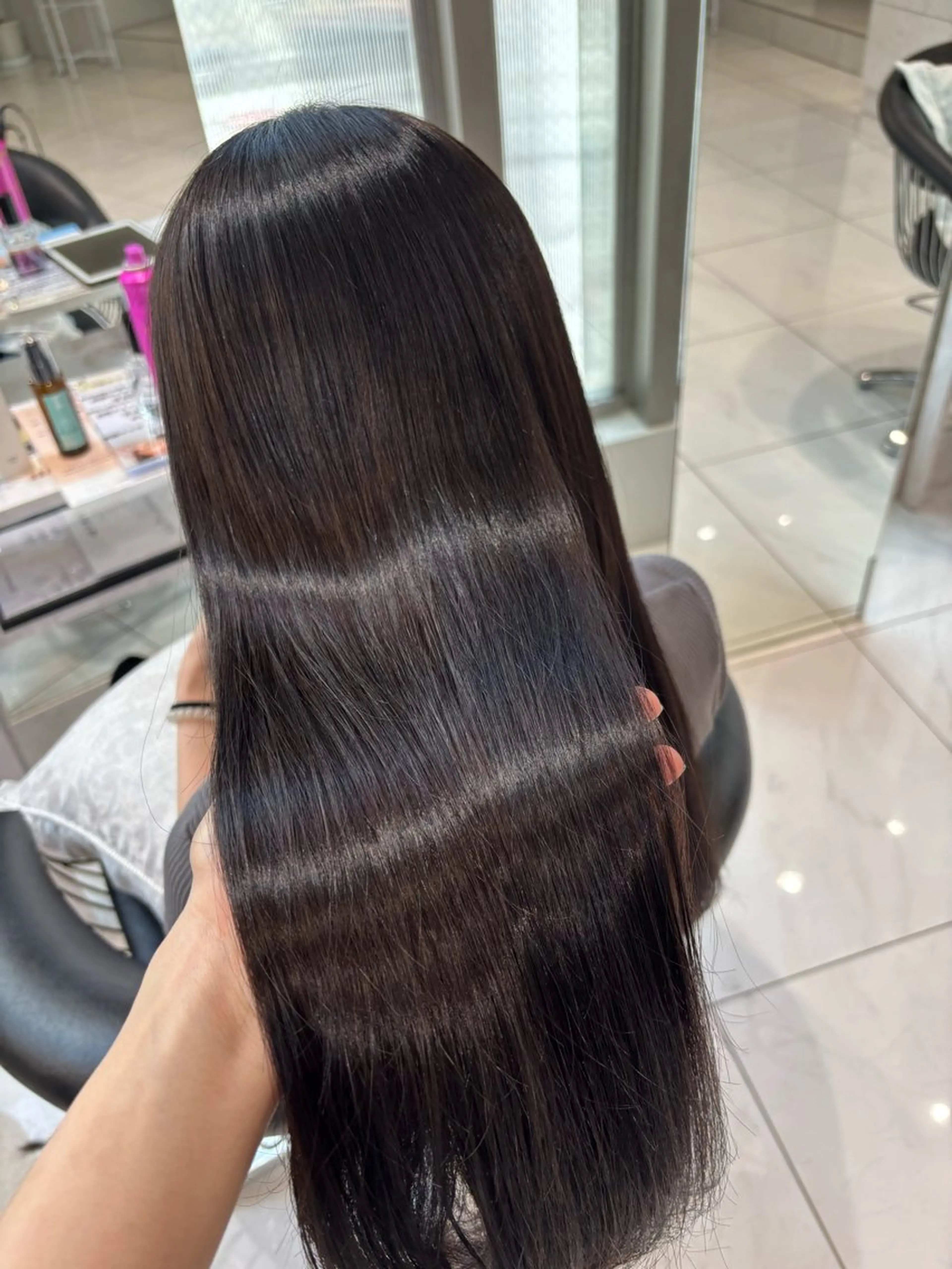 【🍑うる艶爆誕🍑】ご新規限定メニュー❕Rink5ステップトリートメント×パールプラチナのセットメニューです🌟の写真