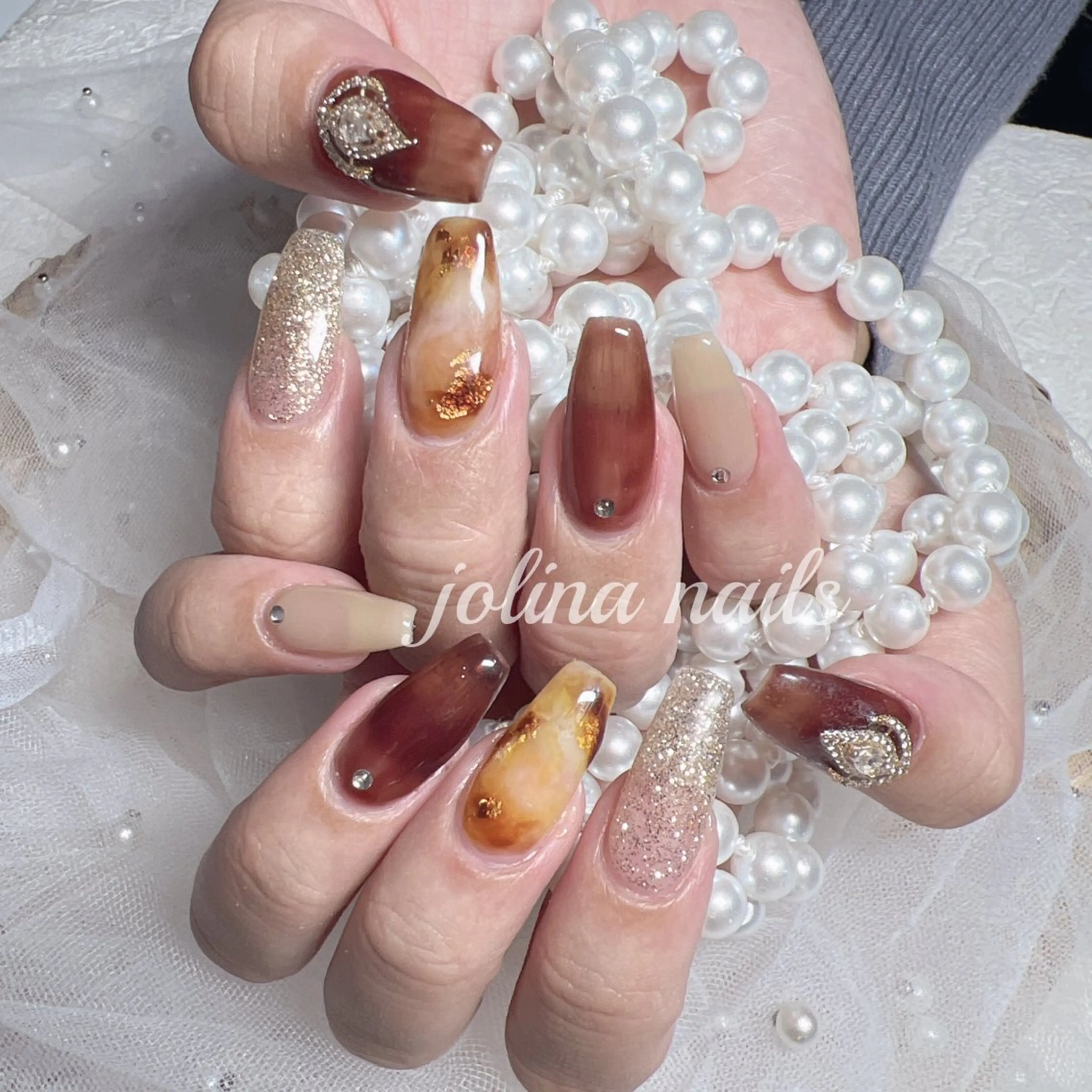 ネイル スカルプネイル ネイルチップ ハンドネイル jolina nails鶴見店のネイルデザイン