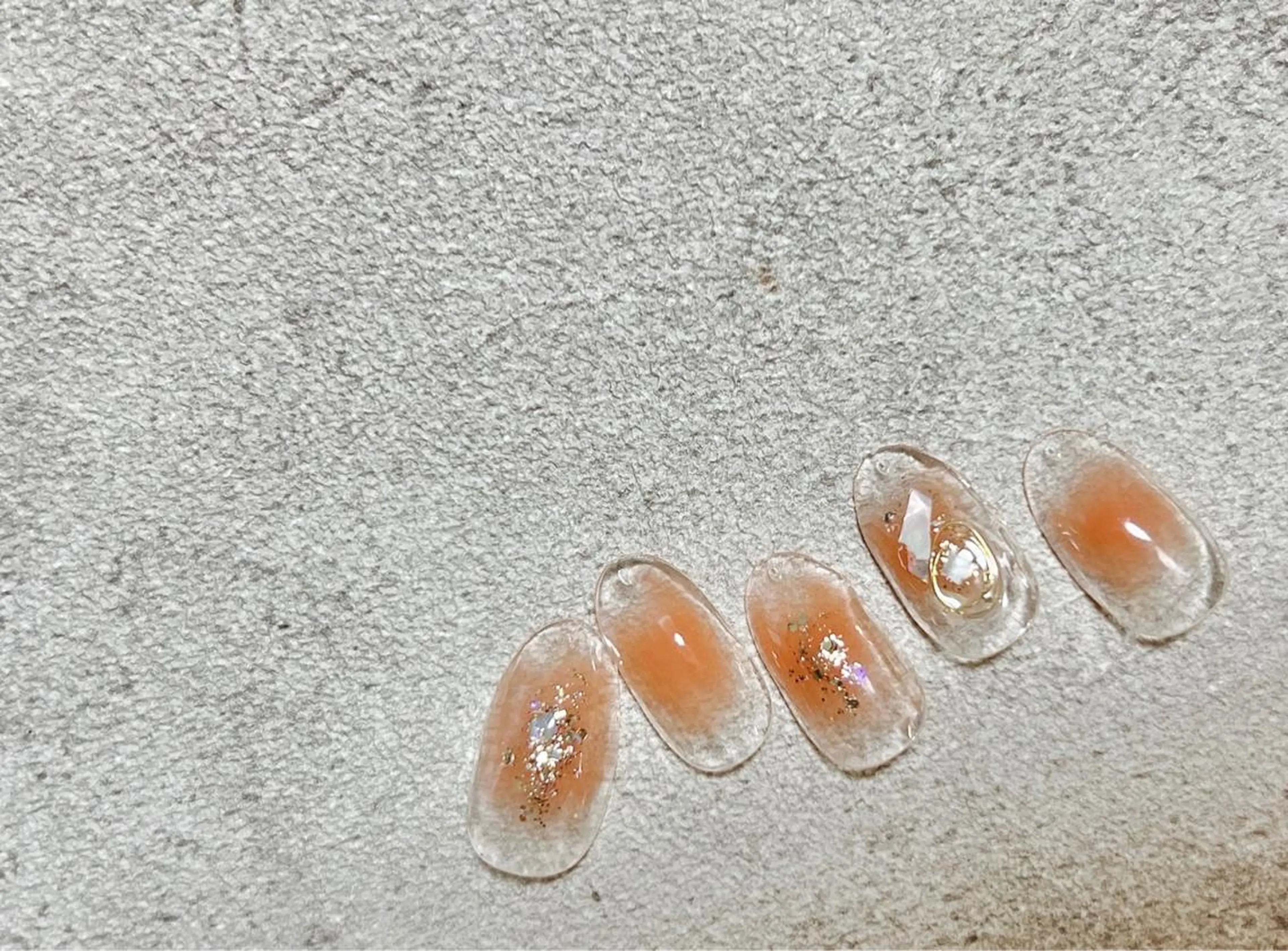 ネイル チークネイル Mogu nail 二子玉川のネイルデザイン