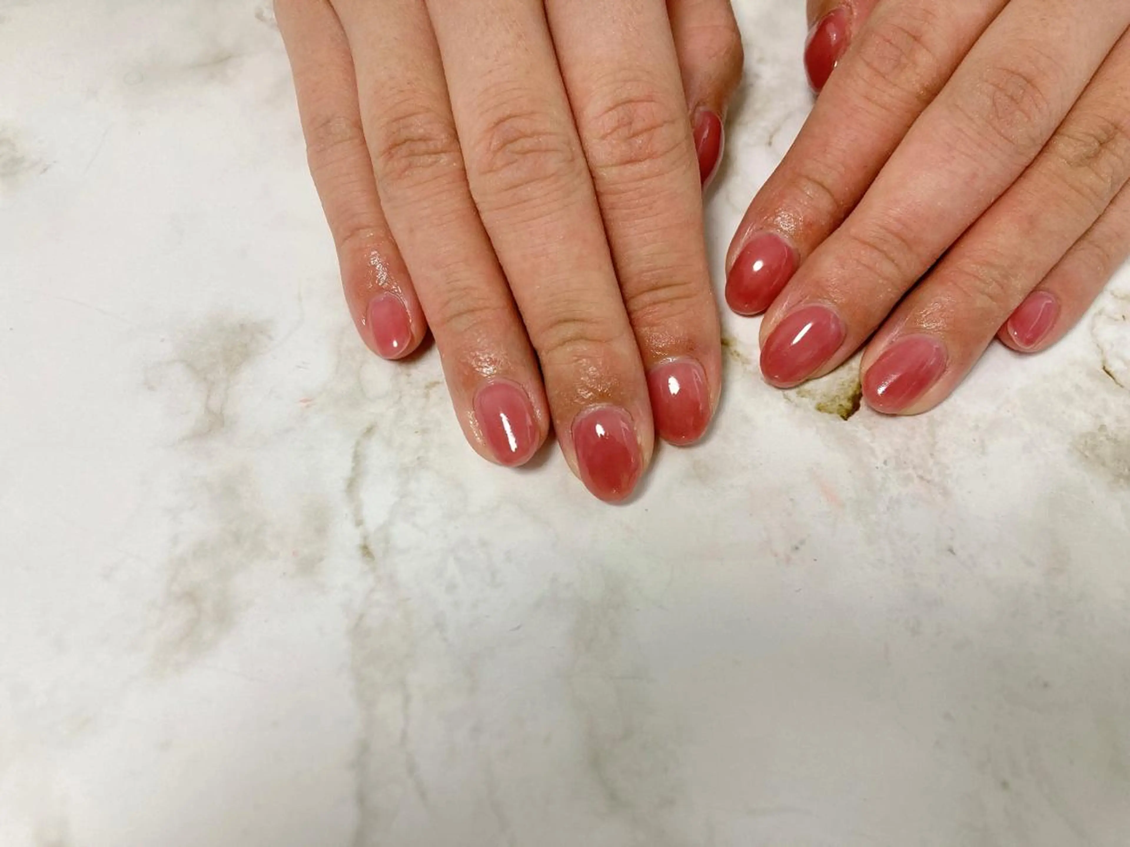 ネイル ピンク ハンドネイル Mogu nail 二子玉川のネイルデザイン