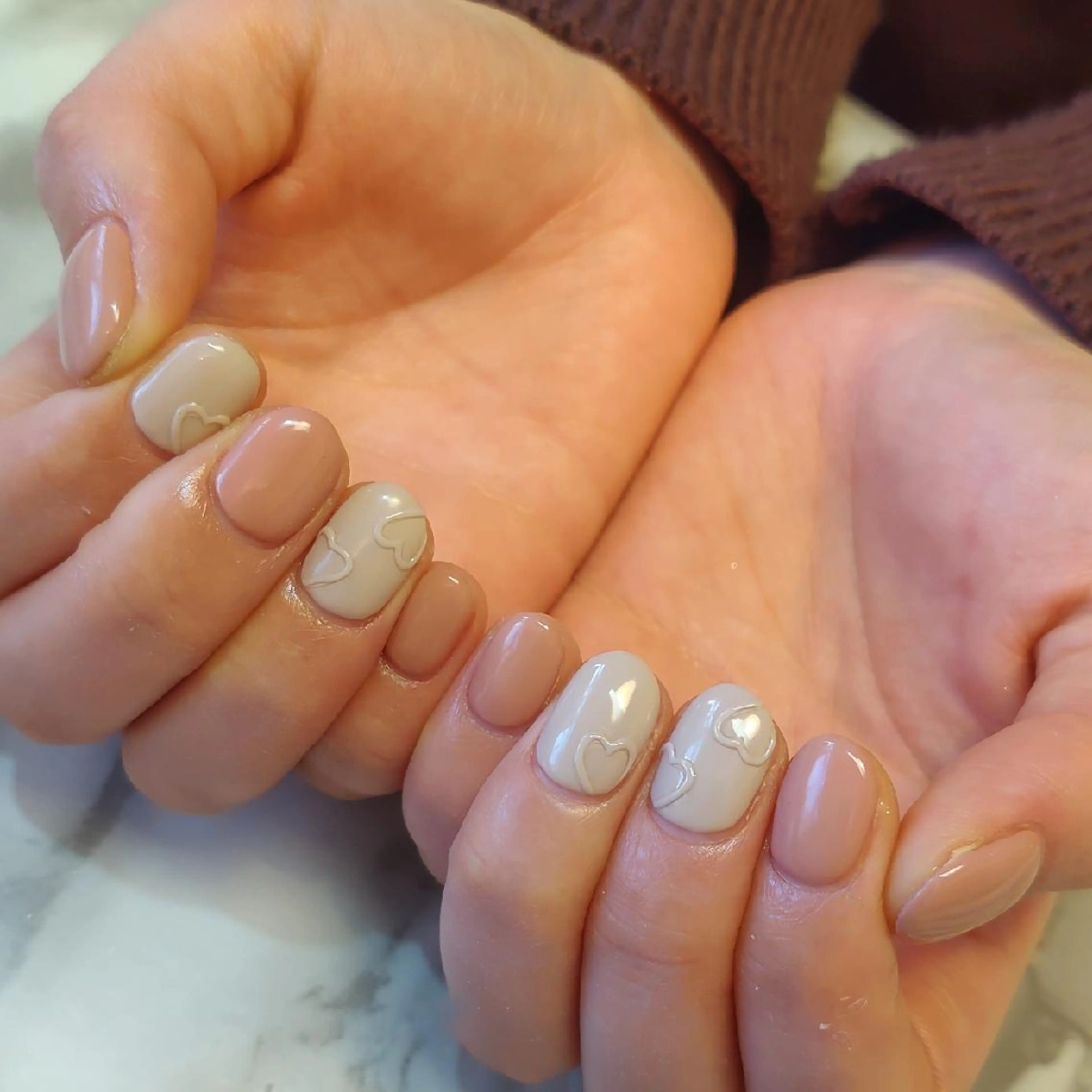 ネイル ハート ジェヌインネイル 河内のネイルデザイン