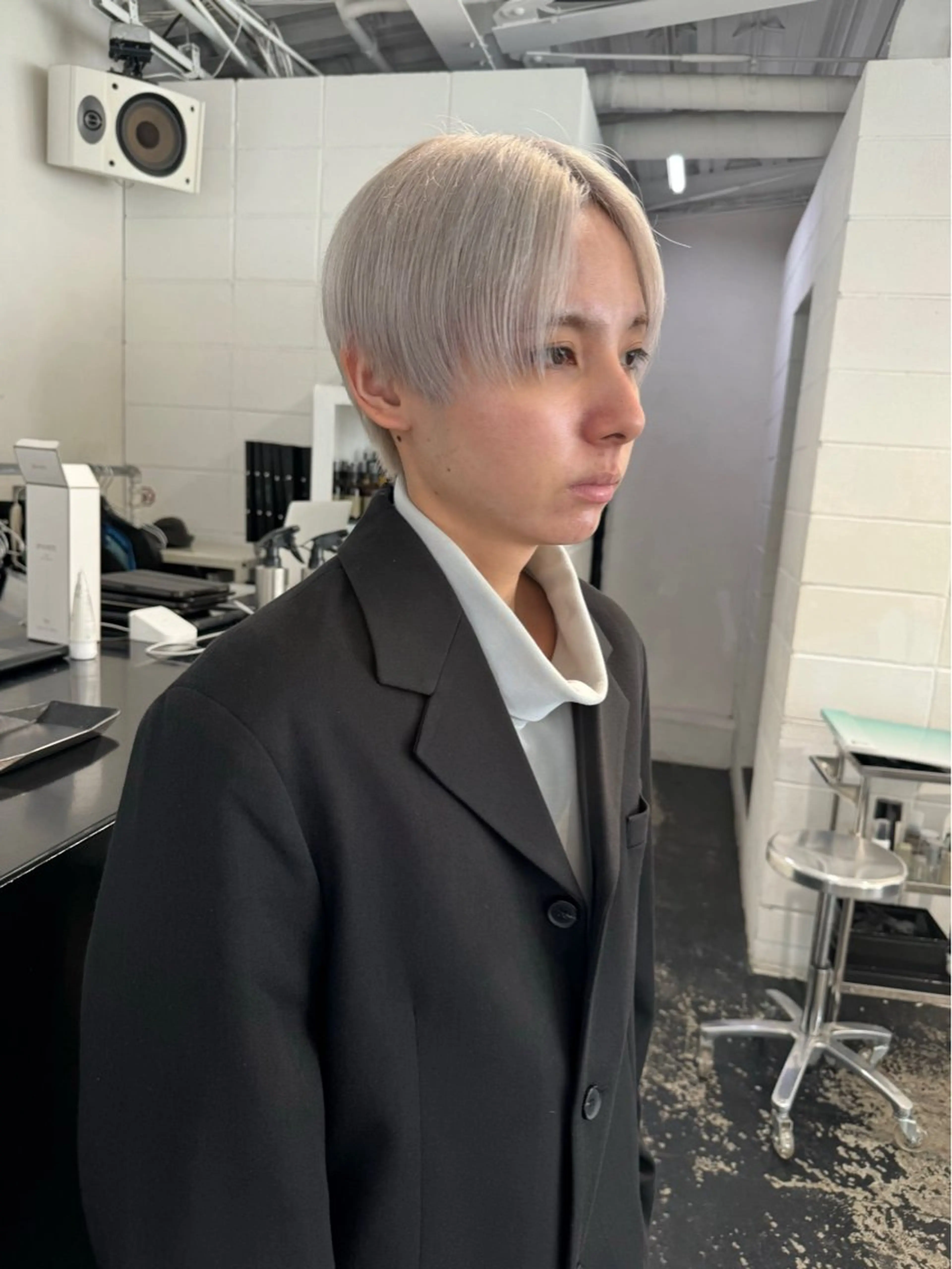 カラー ヘアアレンジ メンズ メンズブリーチ ブリーチ ブロンド ホワイトブロンド カット ヘアカラー トリートメント 艶ハイトーン/ヘア アレンジAYAKAのヘアスタイル