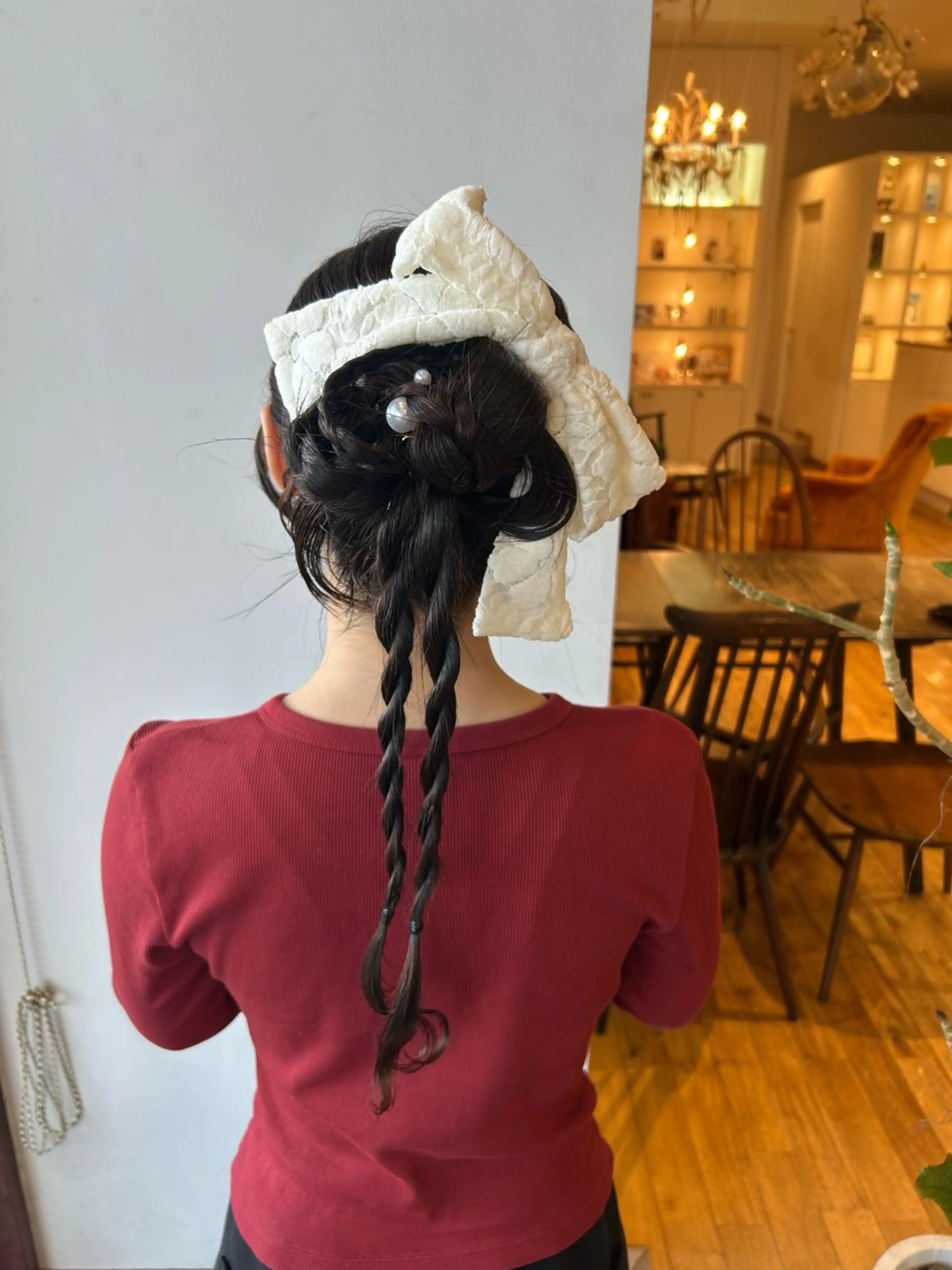 ロング ヘアセット sanaha🎀 カラーモデルのヘアスタイル