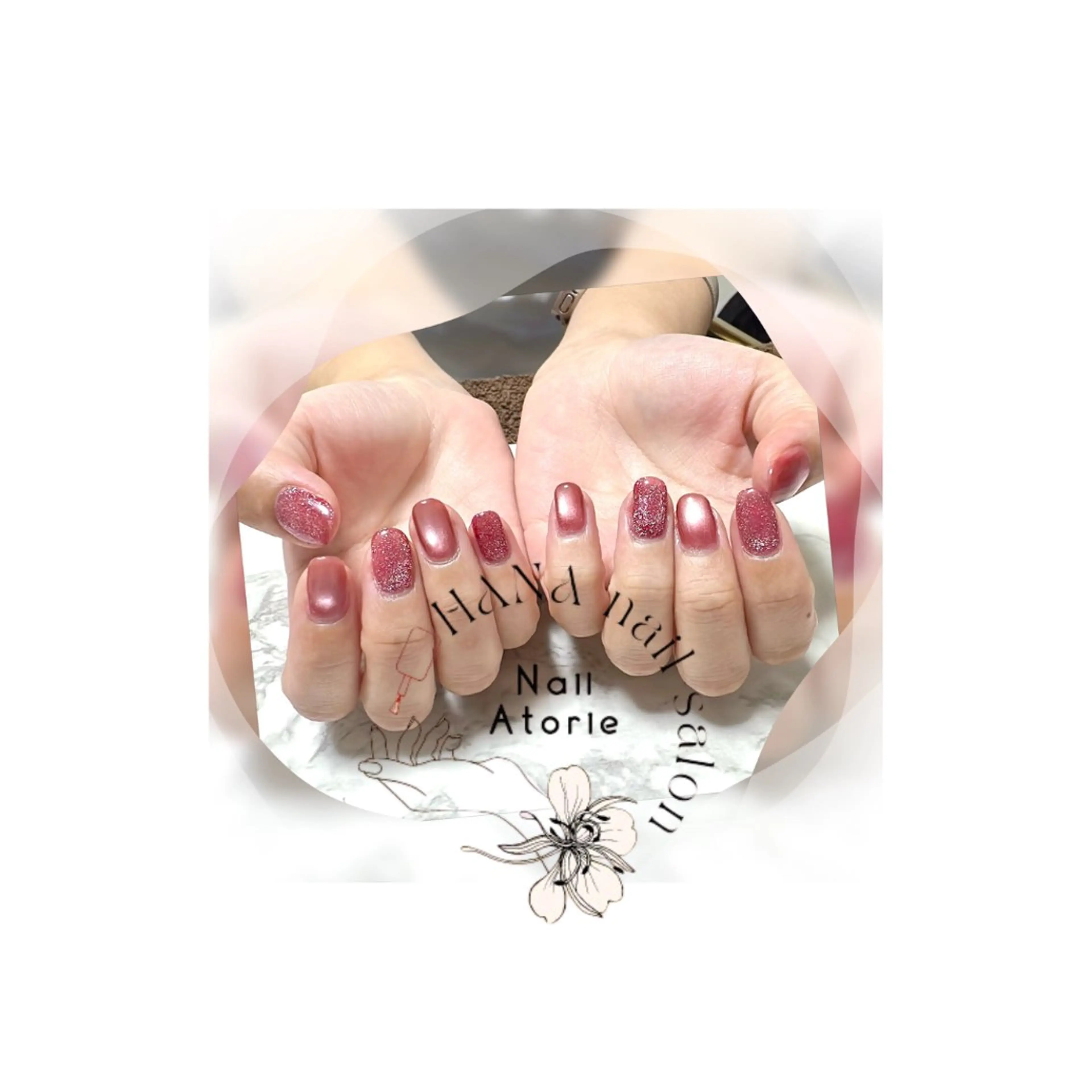 ネイル マグネットネイル ハンドネイル HaNA 　nail salonのネイルデザイン