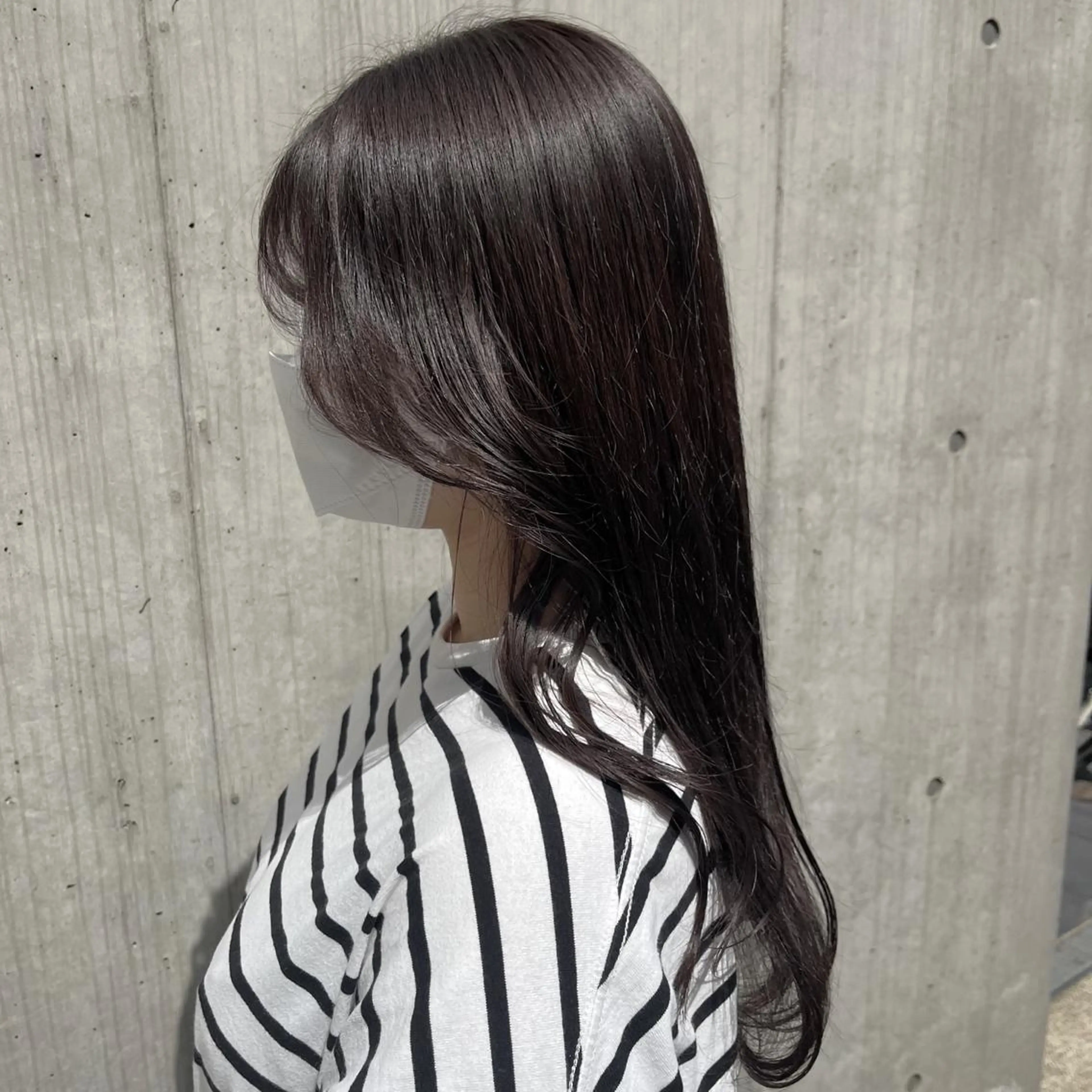 ロング カラー ナミ🩶暗髪/暖色 ❤️/透明感/縮毛のヘアスタイル