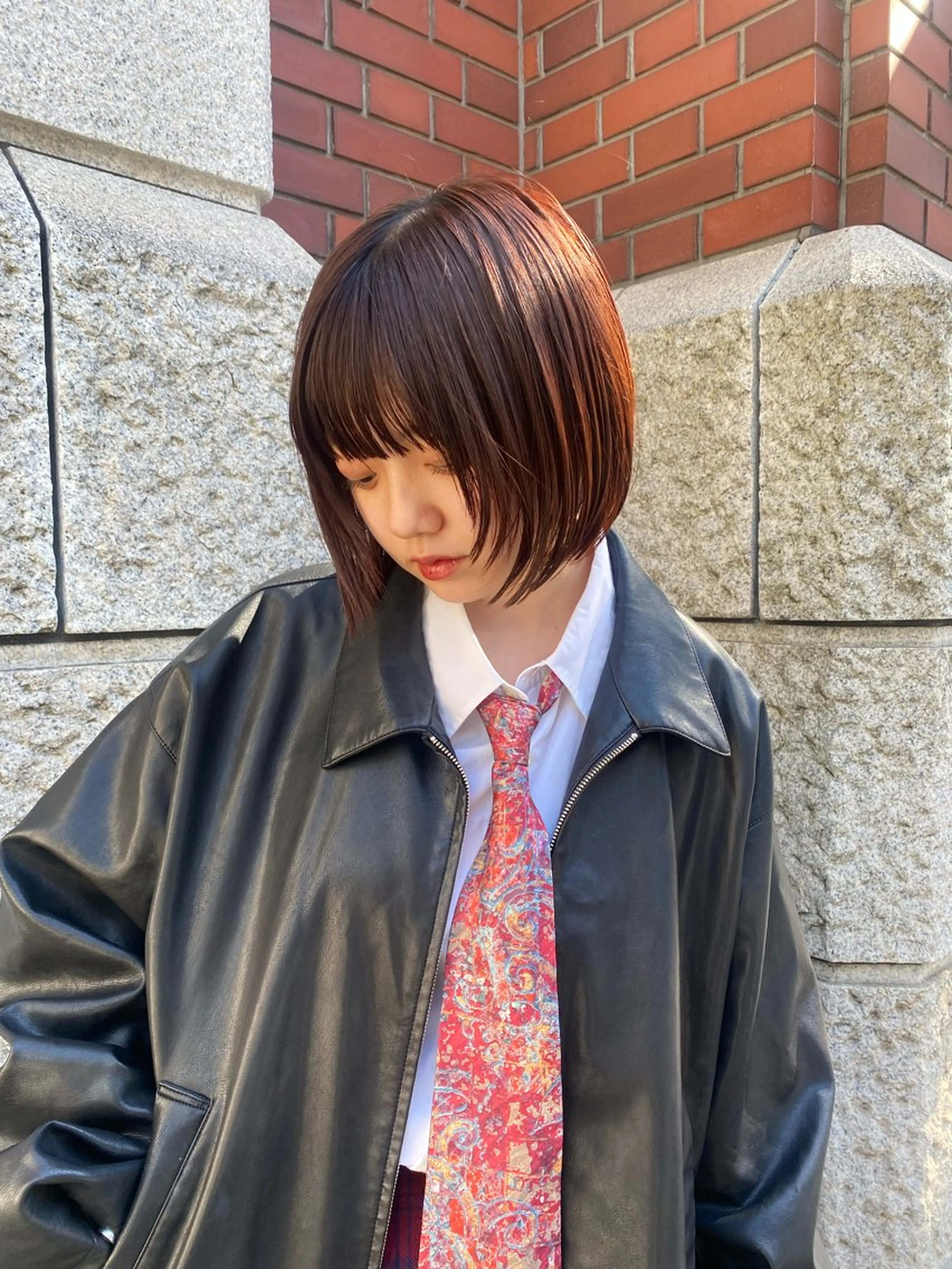 ショート ボブ レイヤーカット ボブ/レイヤー /河内温太のヘアスタイル