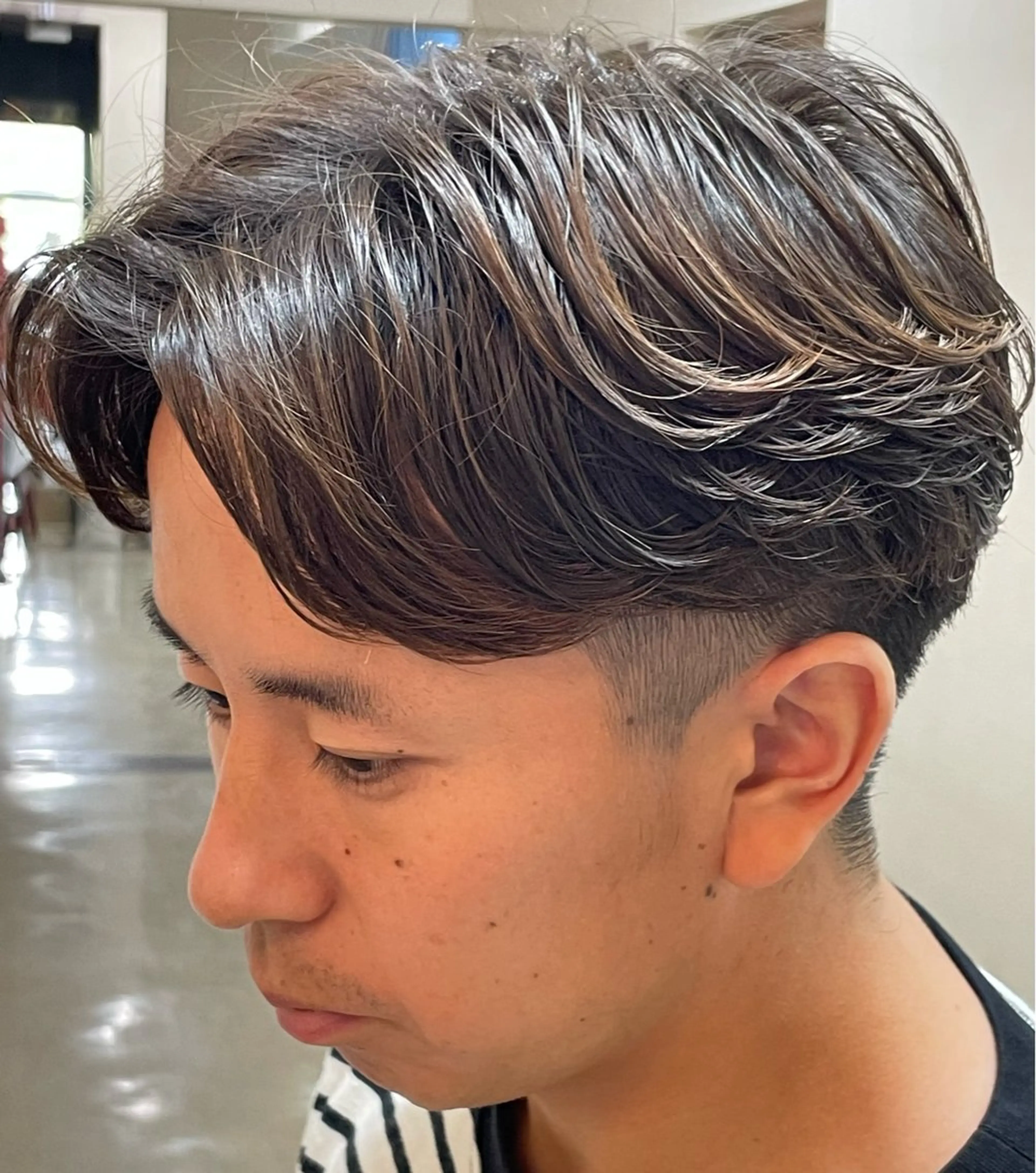 パーマ メンズ 武田 駿兵のヘアスタイル