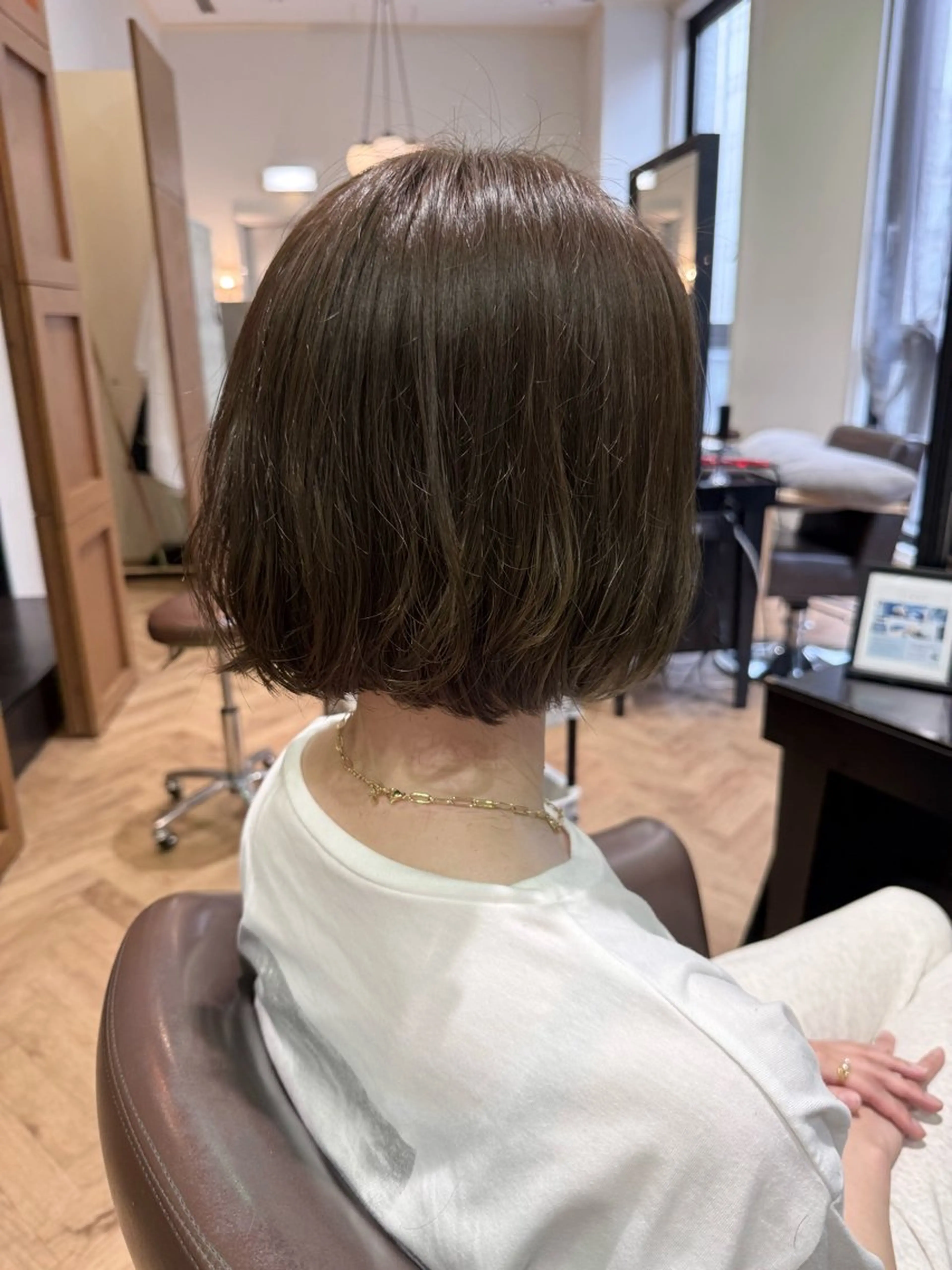 ショート パーマ ボブ 溝口 槙里也のヘアスタイル