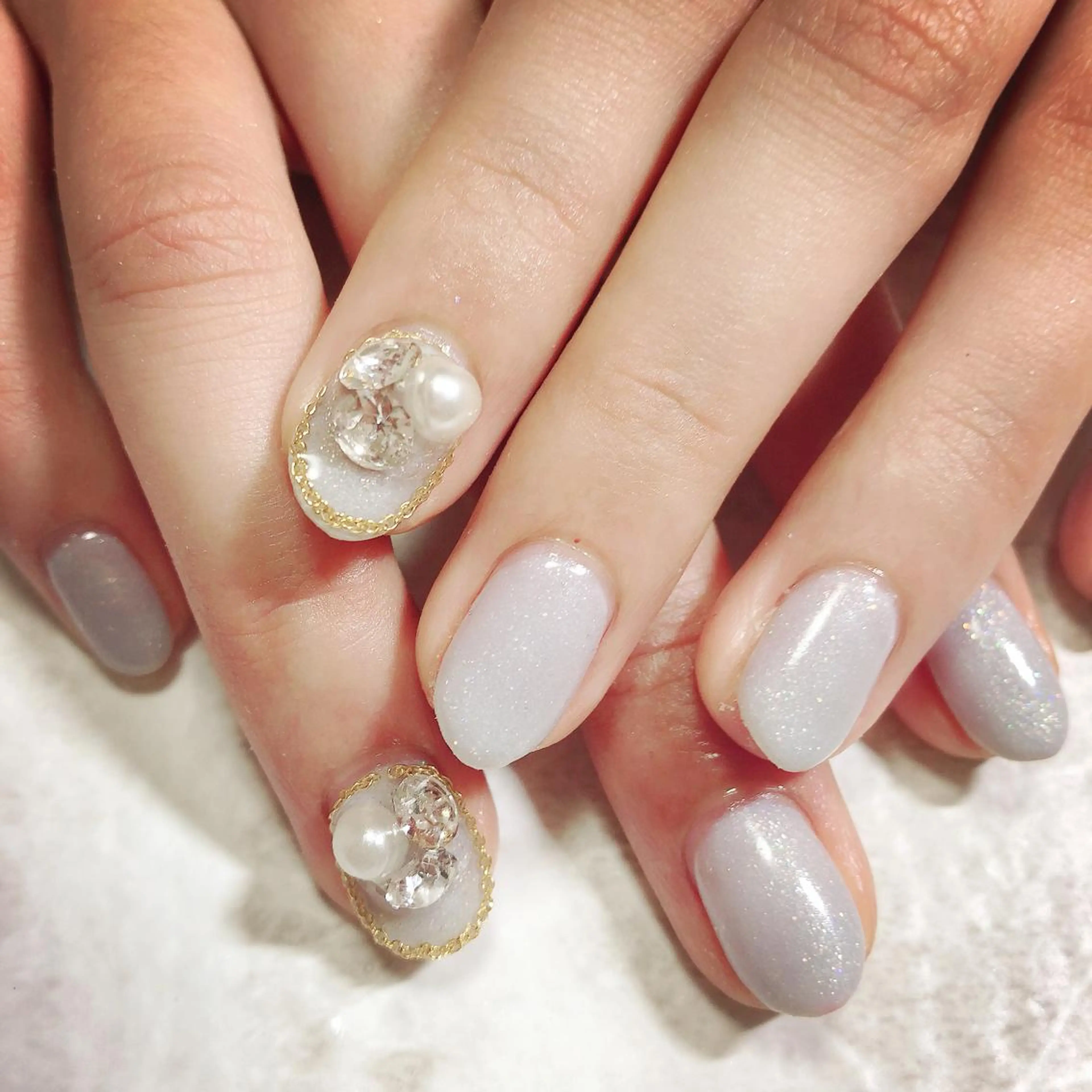 ネイル ストーンネイル Lokahi NAILのネイルデザイン