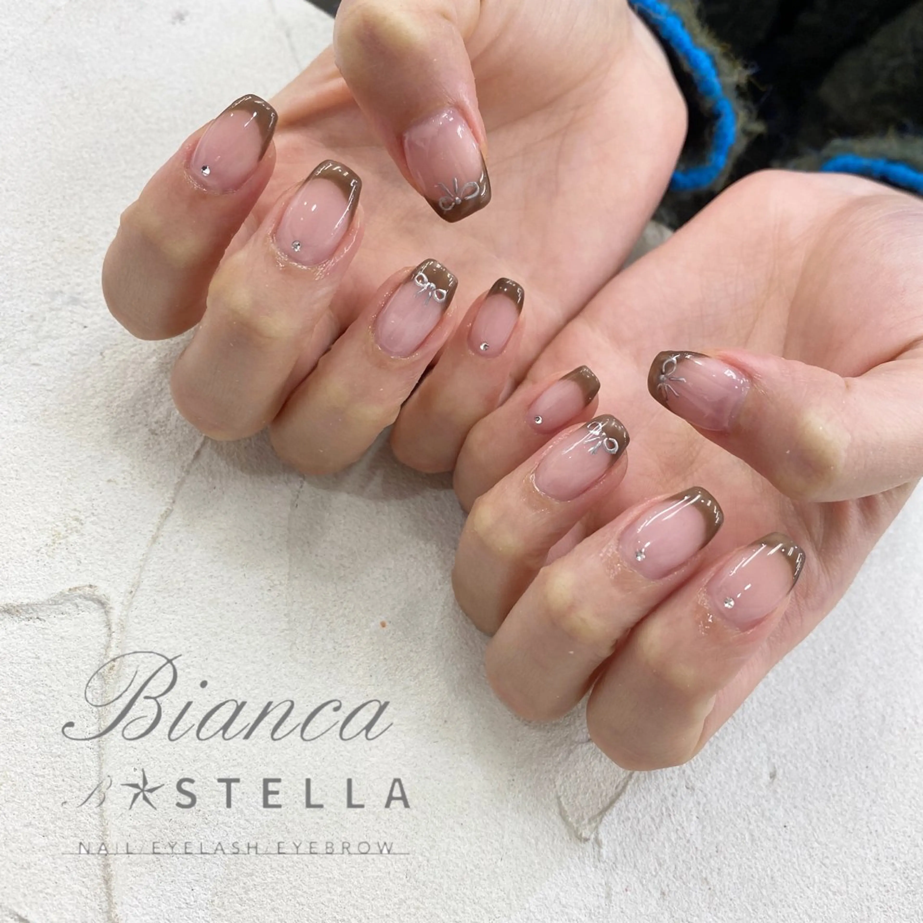 ネイル ハンドネイル Bianca🩶 TAMIYAのネイルデザイン