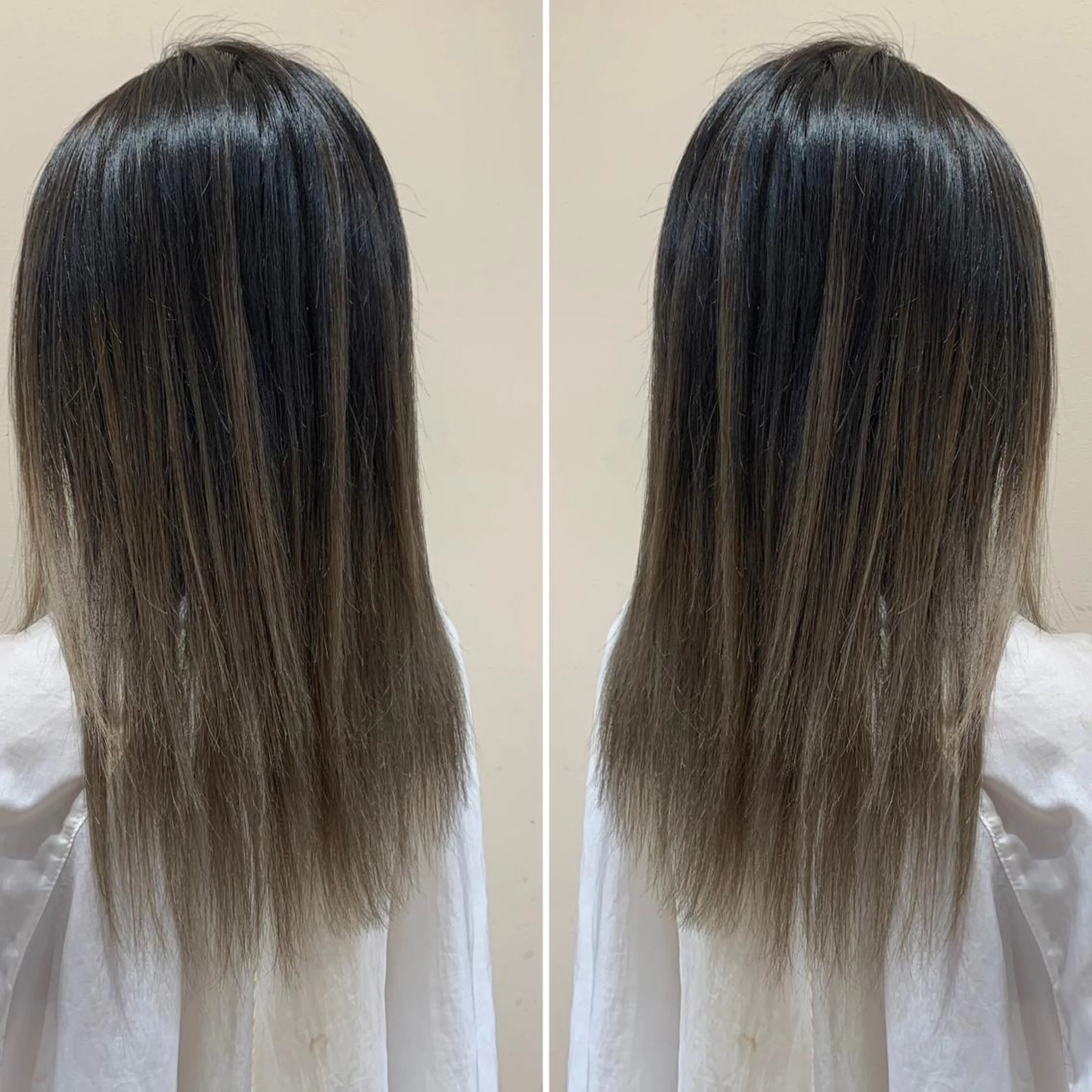 ミディアム カラー ブリーチ特化／ハイト ーン／ホワイトカラーのヘアスタイル