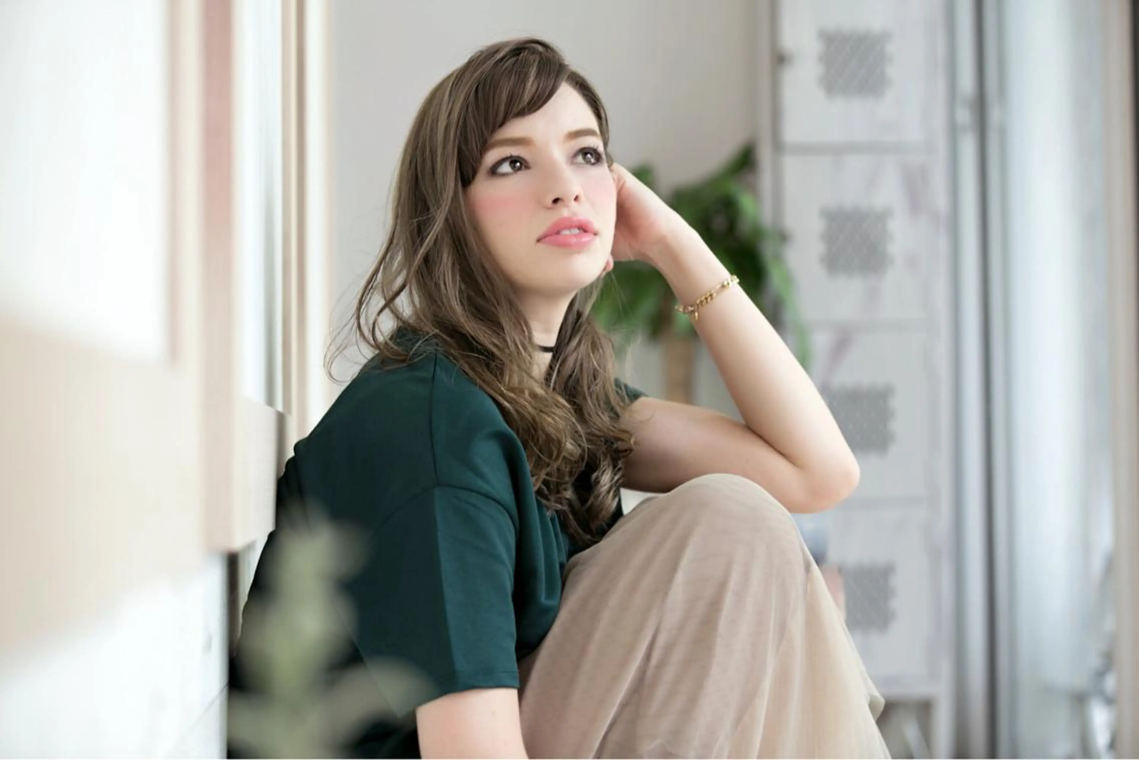 セミロング AMILI所属・AMILI NAKAZAKIのヘアスタイル