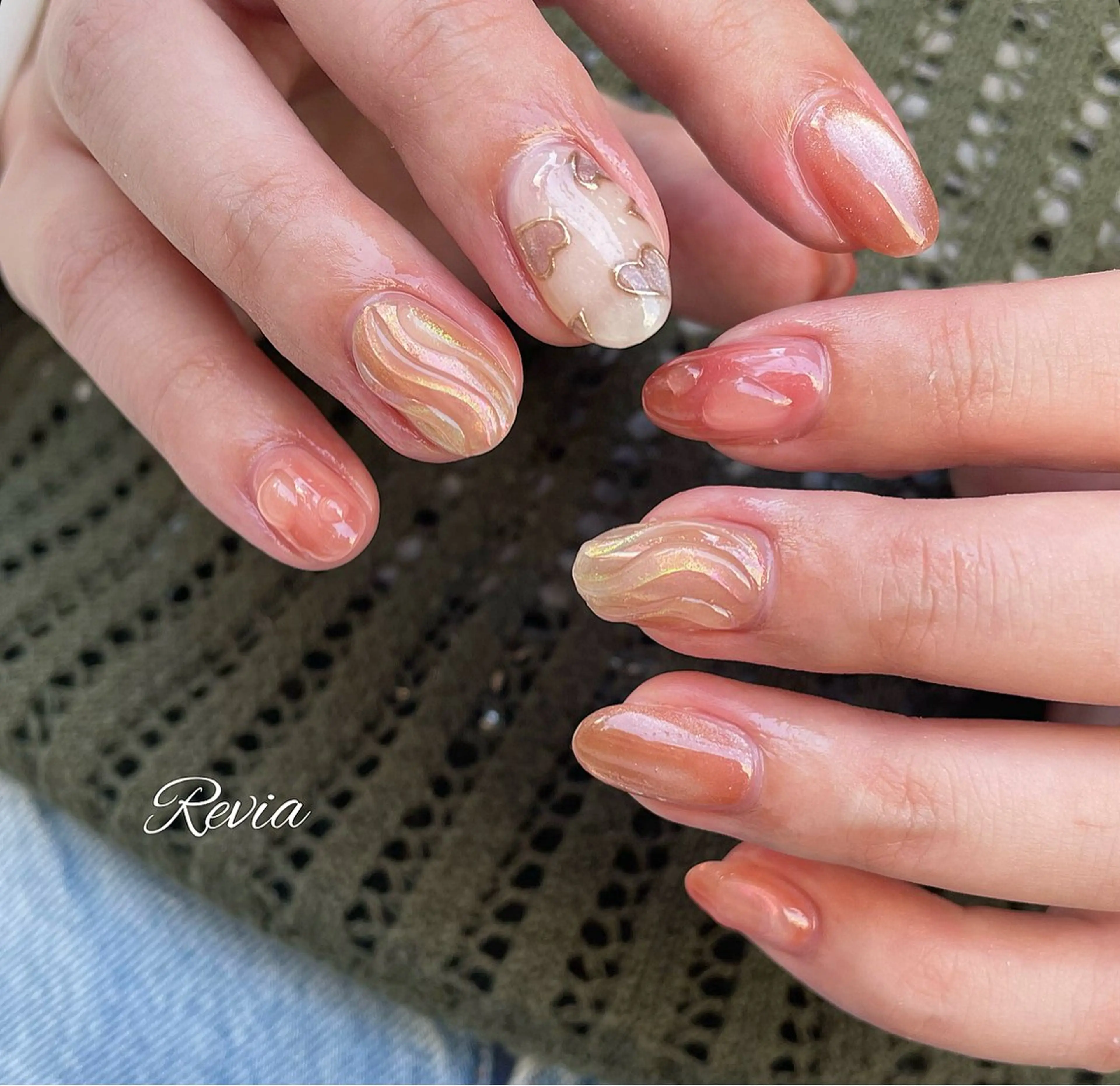 ネイル ハンドネイル revia所属・ERI Nailistのネイルデザイン