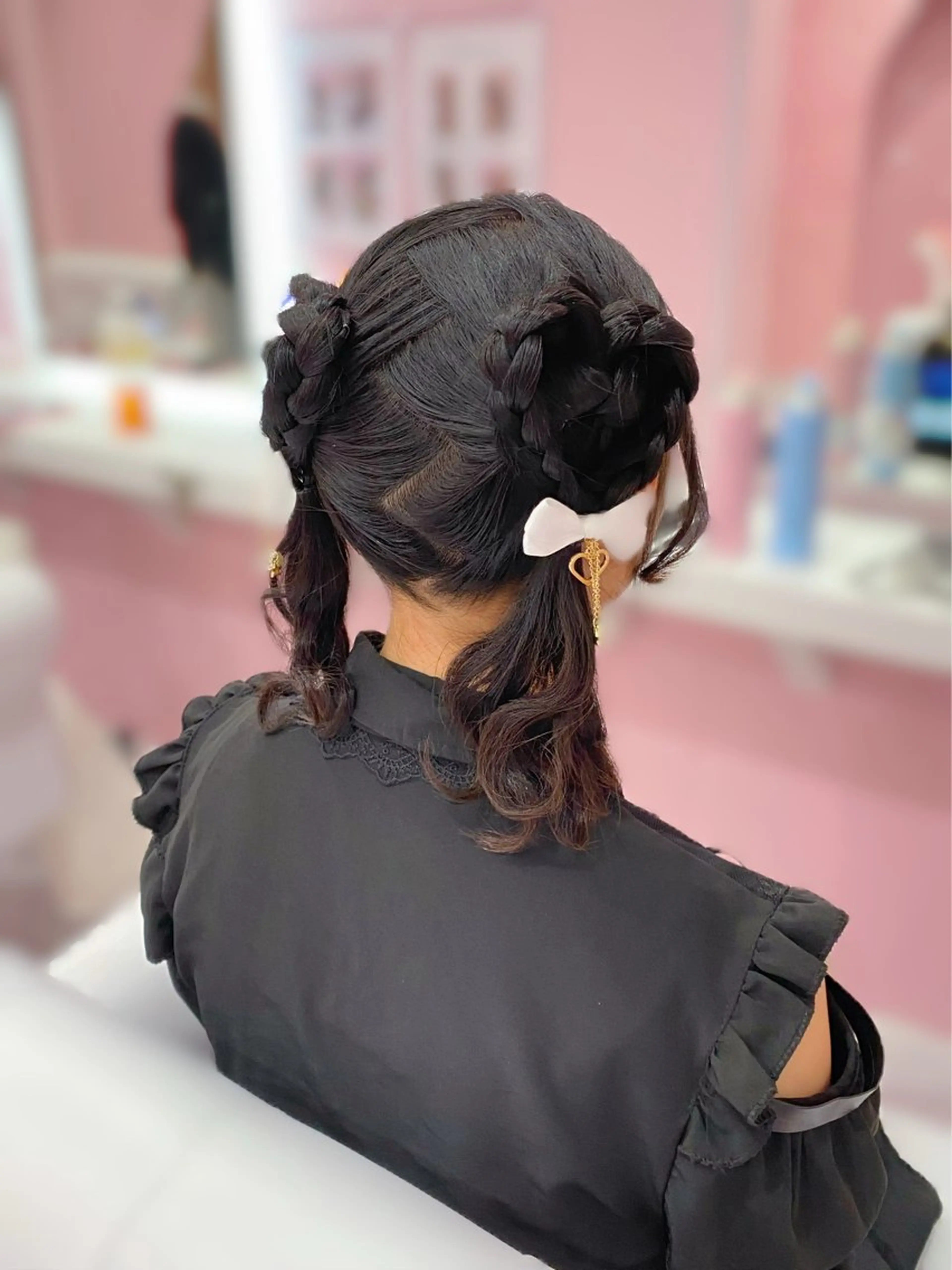 ミディアム ヘアアレンジ ヘアセット Set Salon Mémoire by miuprierre所属・推し活🪄🩷 川上 佳奈のヘアスタイル