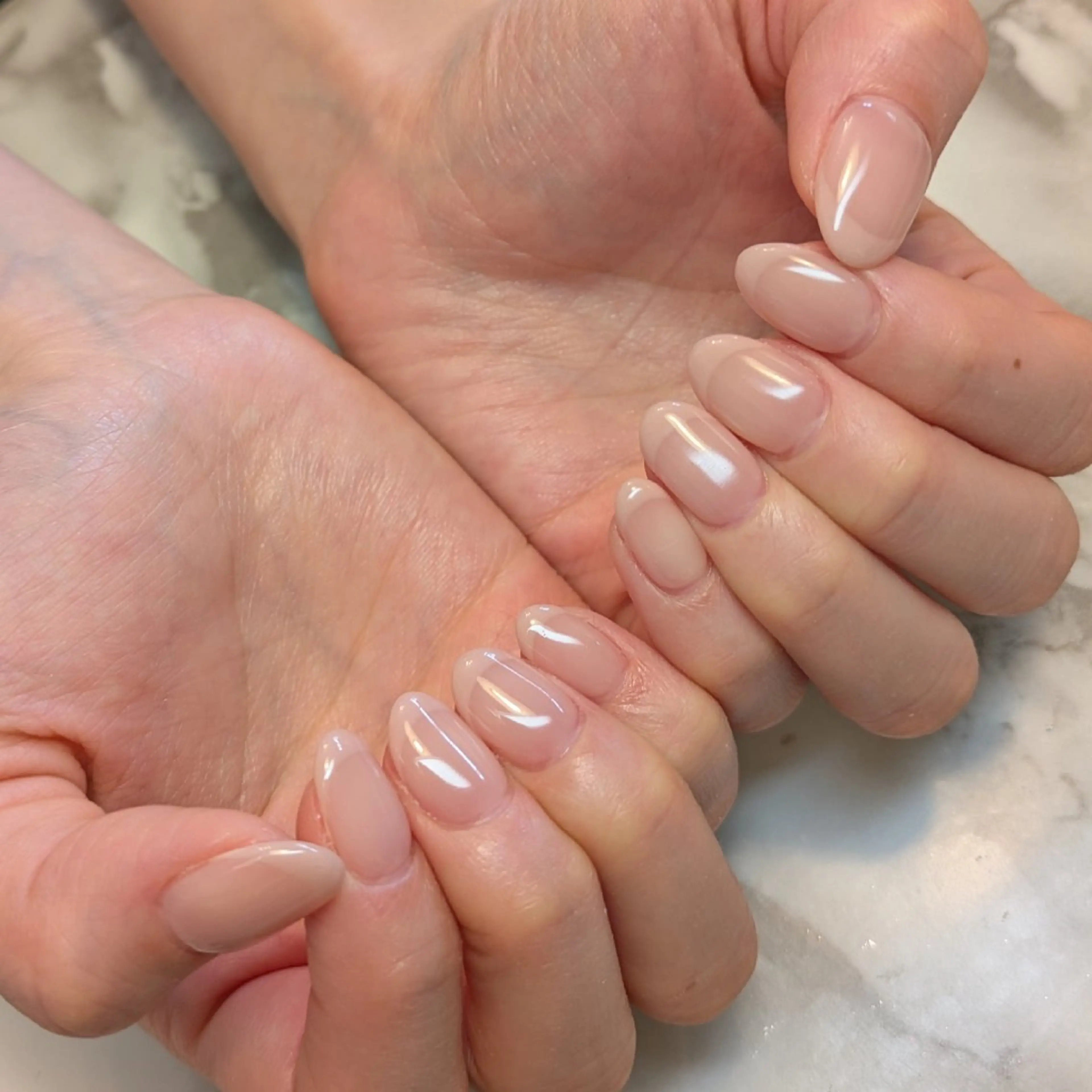 ネイル フレンチネイル ジェヌインネイル 河内のネイルデザイン