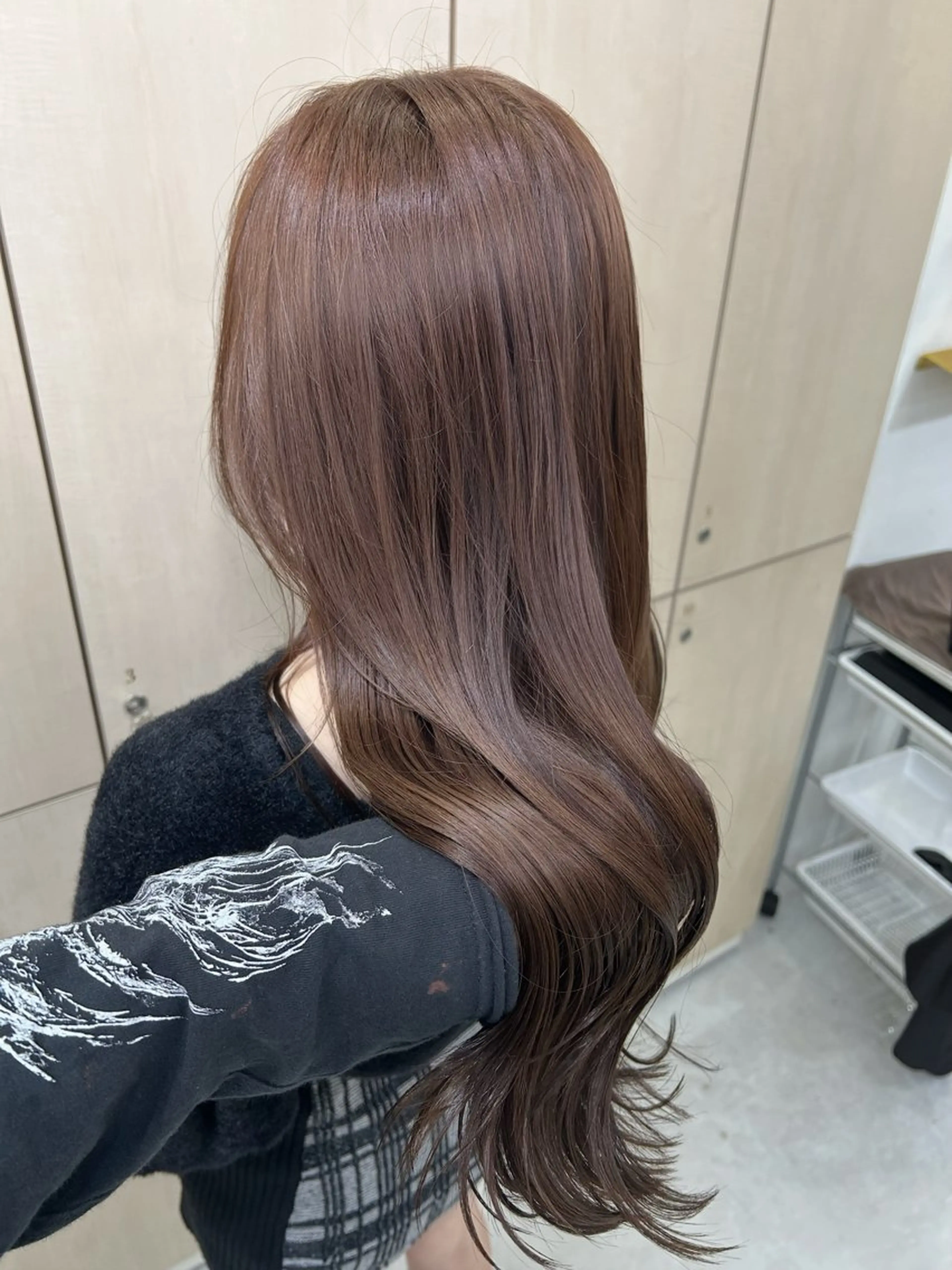 ロング カラー ベージュカラー ブリーチ ブリーチなしカラー レイヤーカット ヘアカラー トリートメント ヘアセット 透明感カラー🤍 Kaitoのヘアスタイル