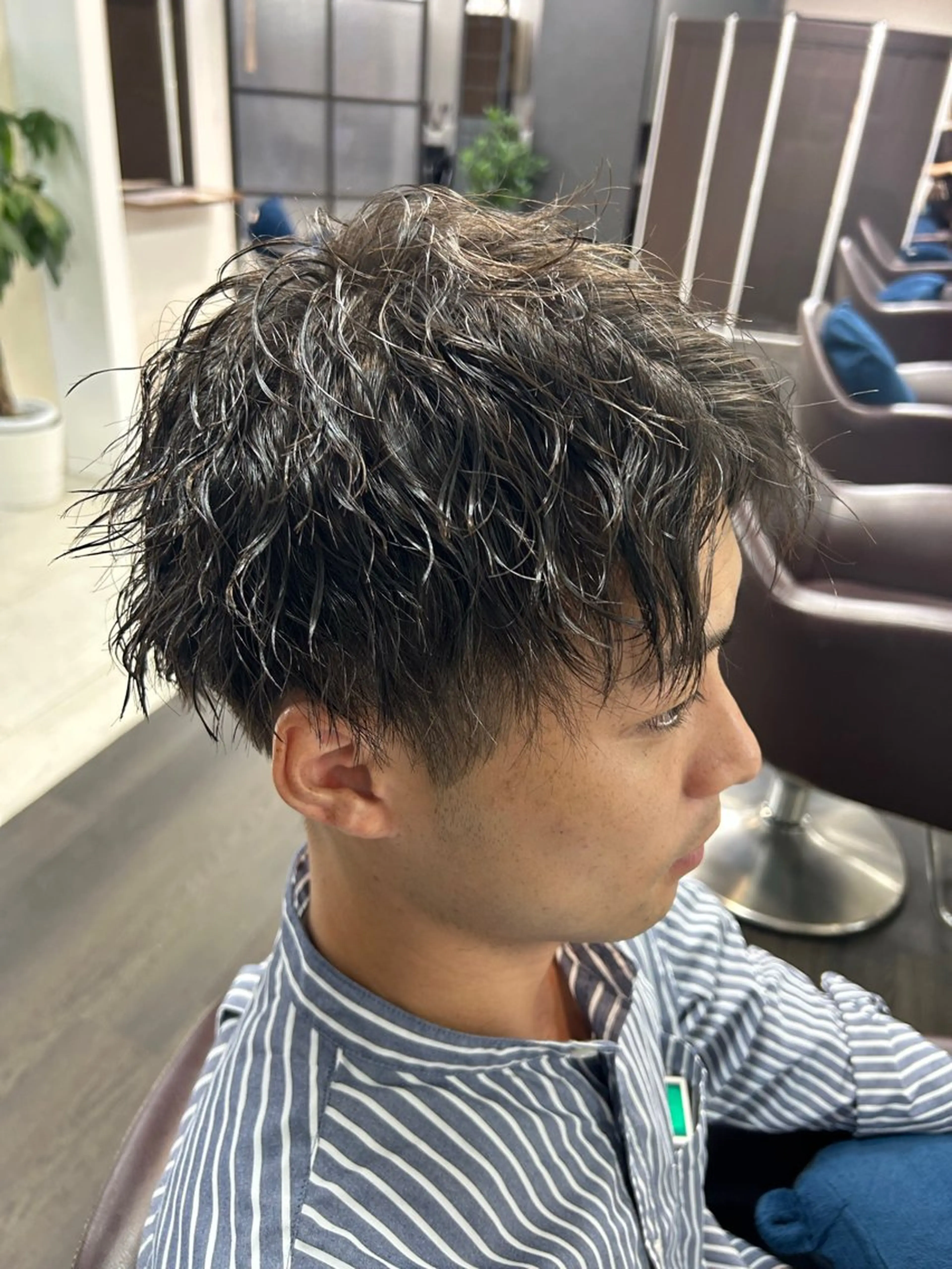 ショート パーマ メンズ マッシュ ショートヘア 湘南メンズパーマ / タカシマダイスケのヘアスタイル