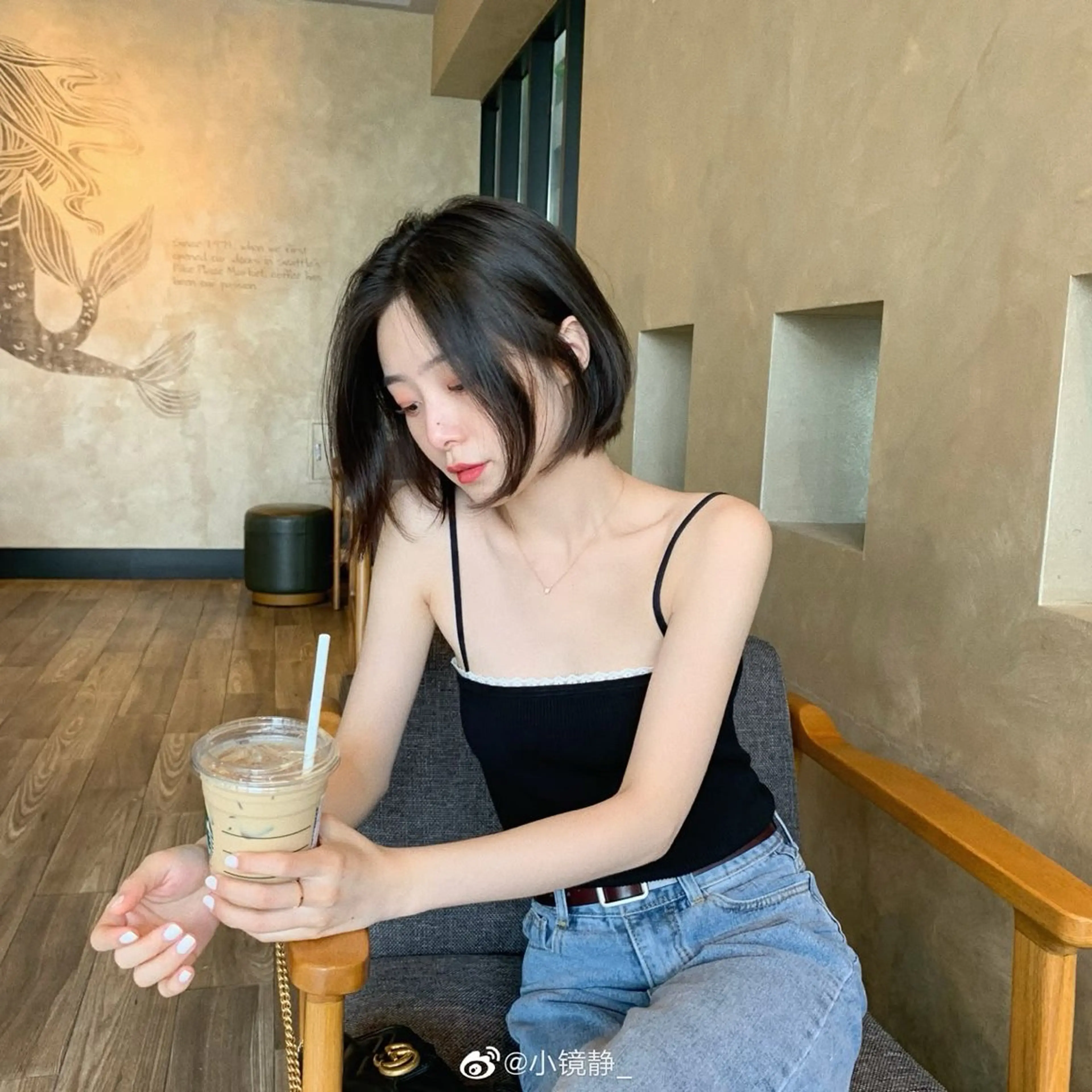 ショート カラー カット トリートメント 莉乃/縮毛矯正/髪質 改善/艶カラーのヘアスタイル