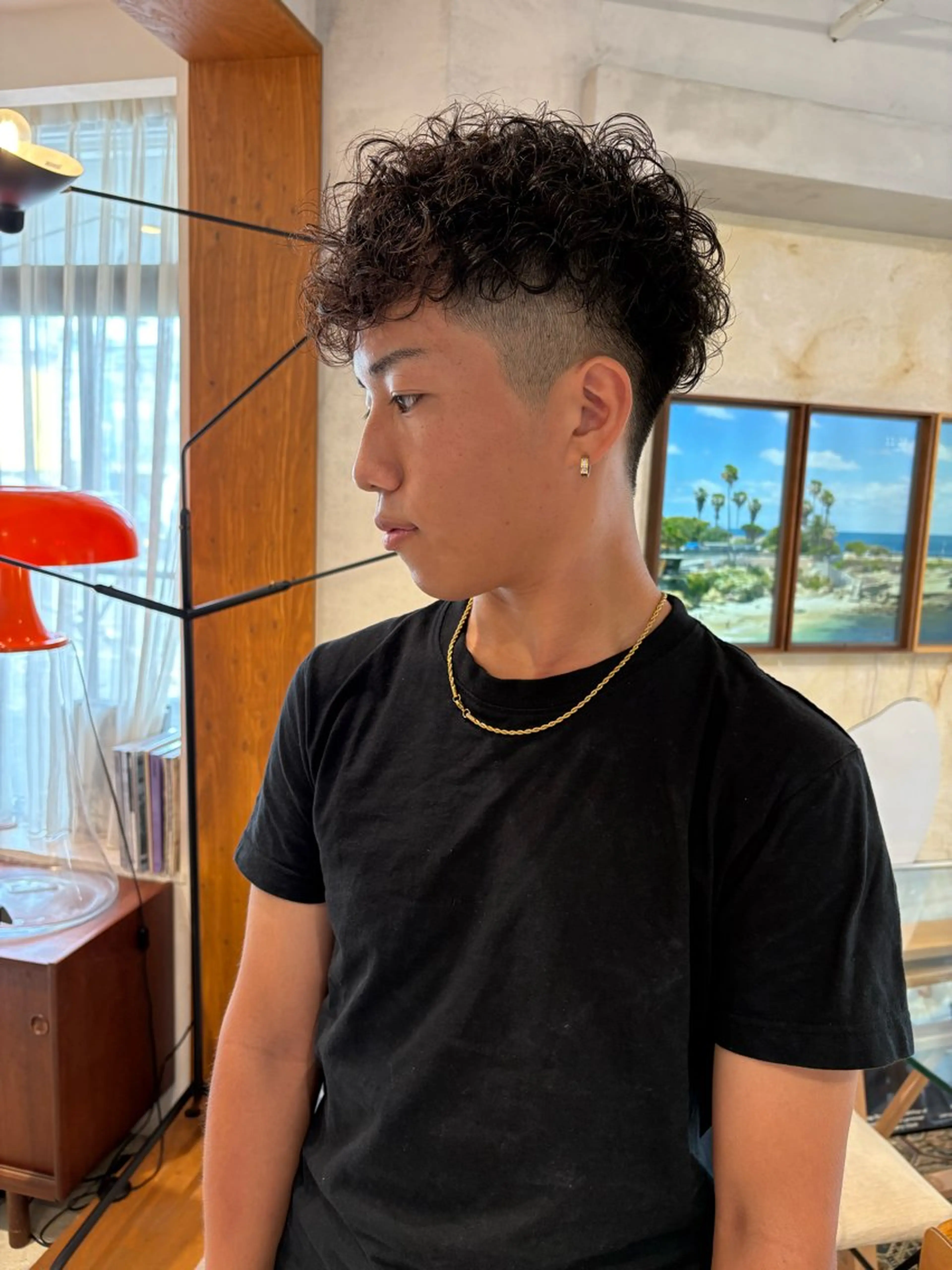 パーマ メンズ 和泉市フルール 古賀　薫のヘアスタイル