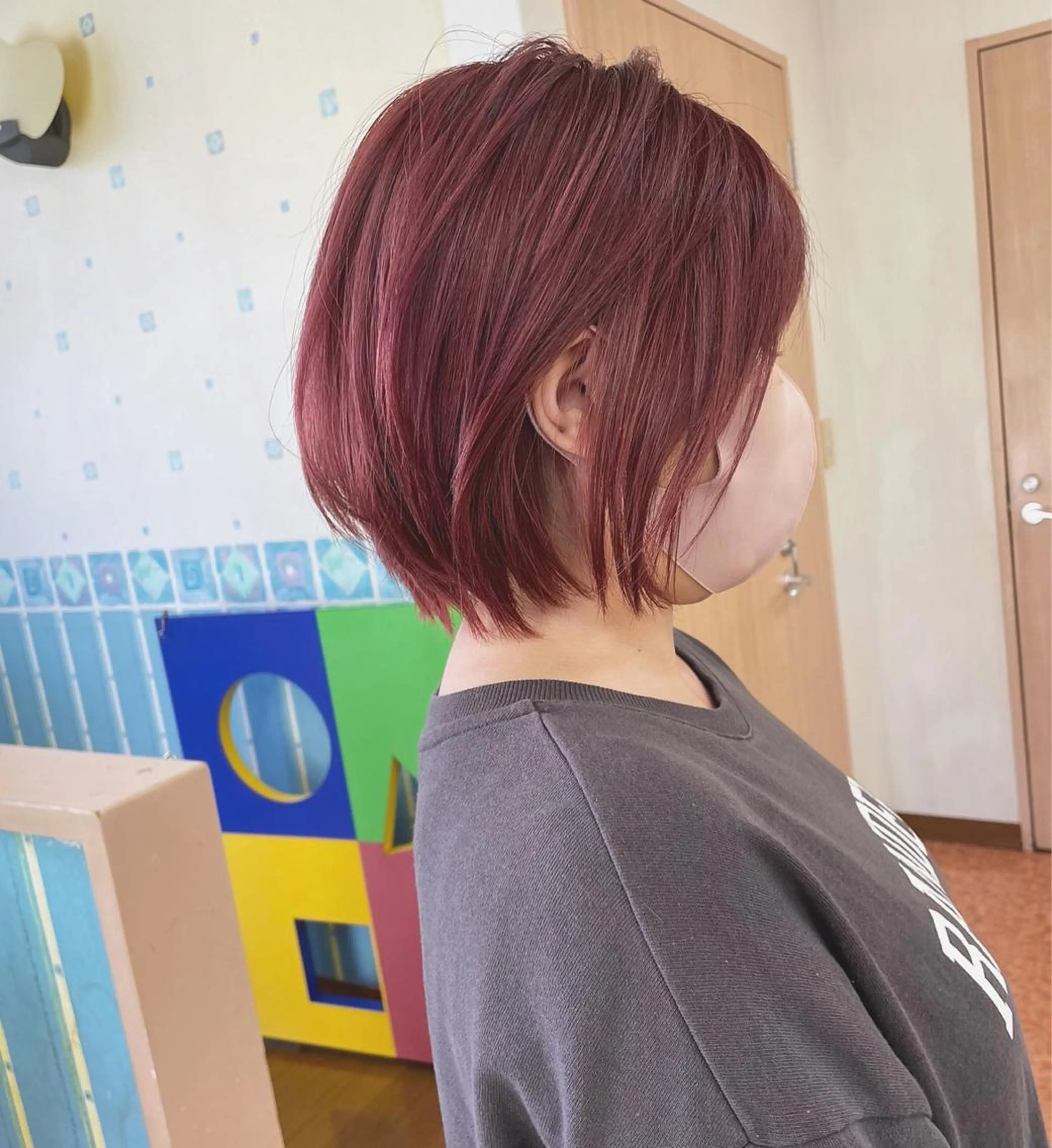 ショート カラー ピンクカラー River,Land所属・yui .のヘアスタイル